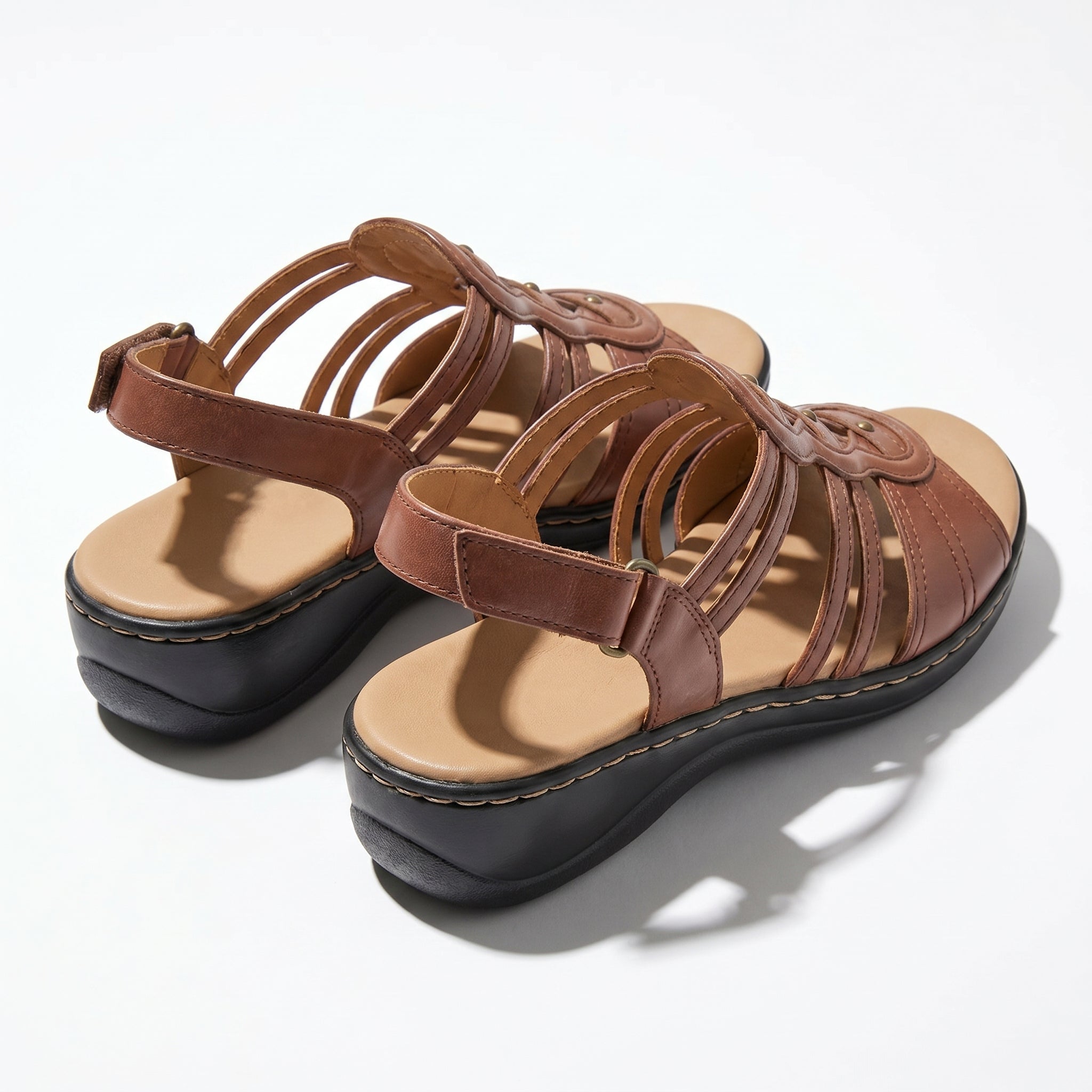 Daisy - Women's Strap Slingback Sandals - Sandals - Brown - Taylor & Bennett