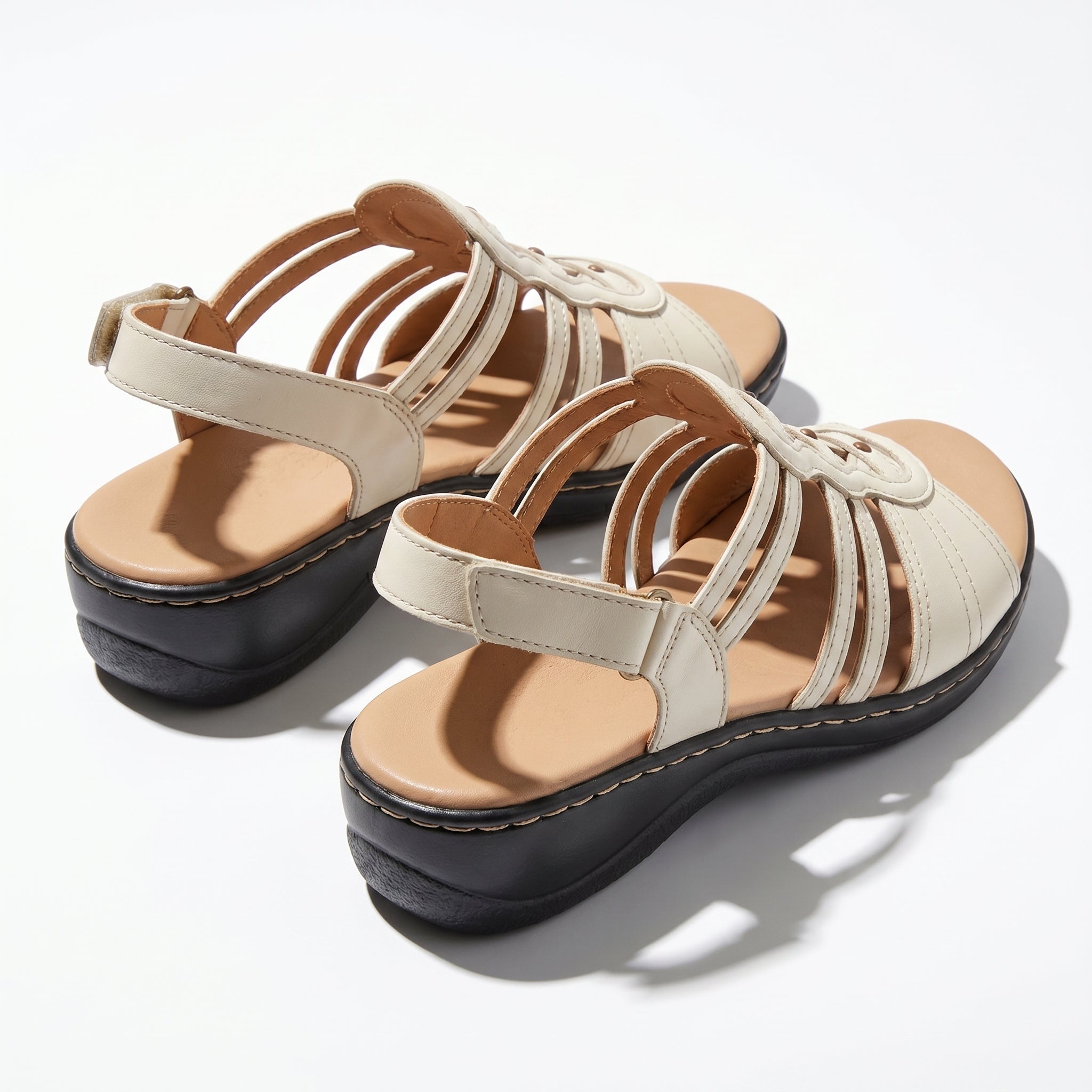Daisy - Women's Strap Slingback Sandals - Sandals - White - Taylor & Bennett
