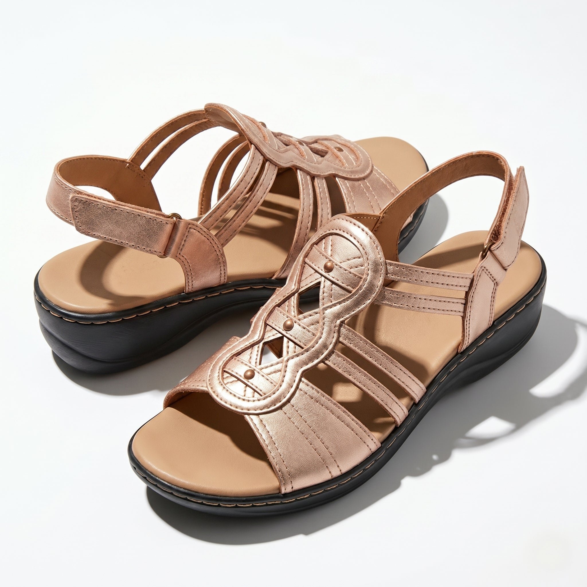 Daisy - Women's Strap Slingback Sandals - Sandals - Rose Gold - Taylor & Bennett