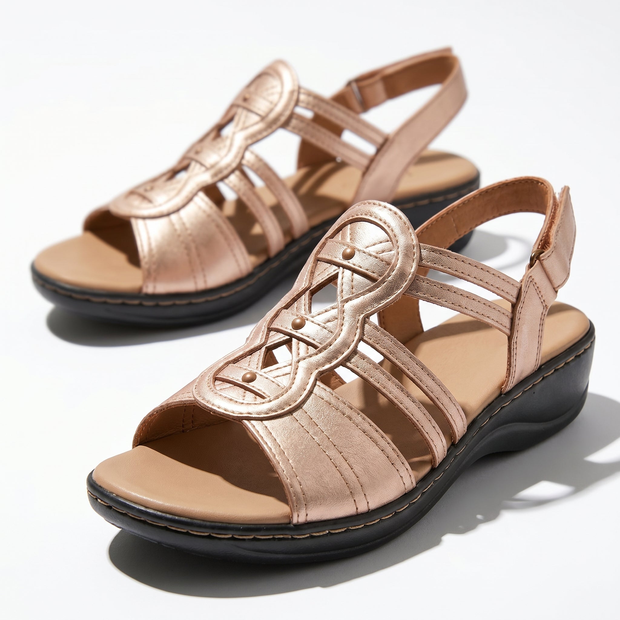 Daisy - Women's Strap Slingback Sandals - Sandals - Rose Gold - Taylor & Bennett