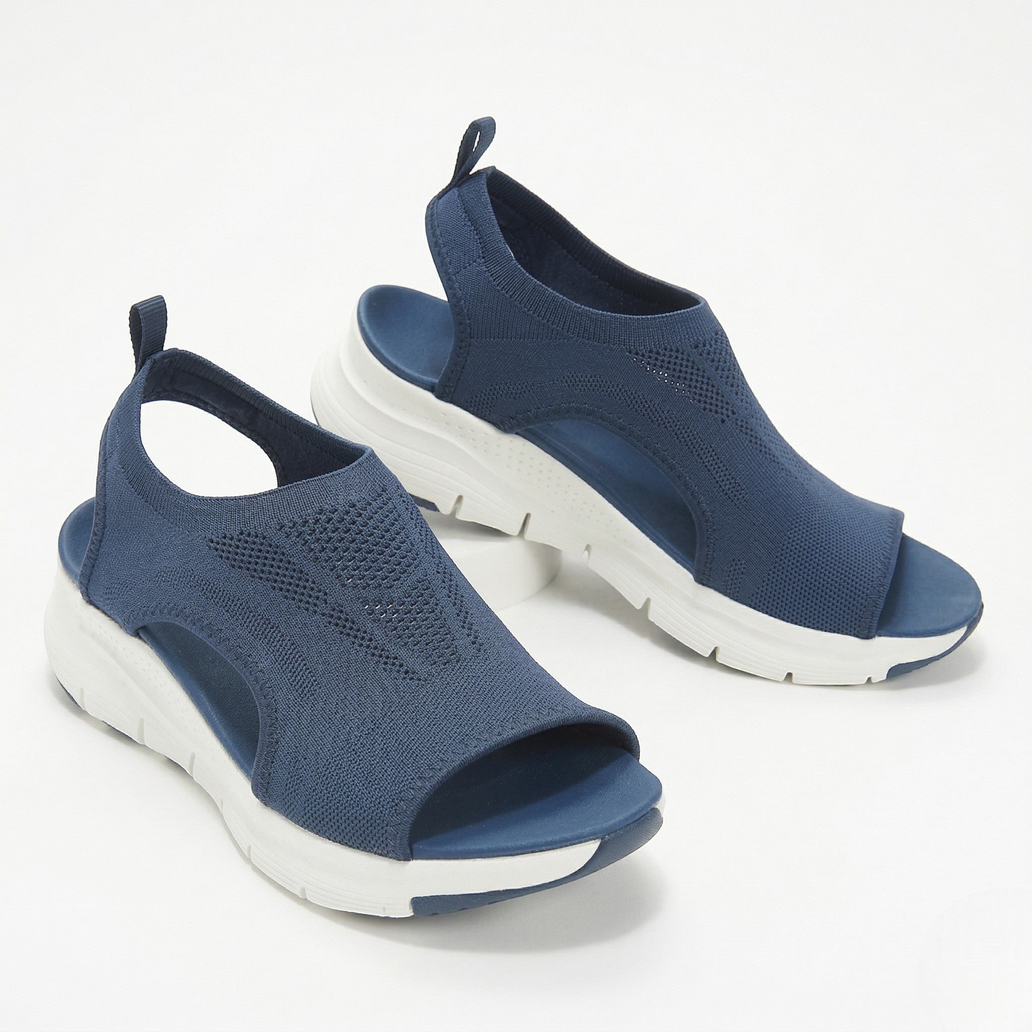 Eliza - Women's Orthopaedic Open Toe Sandals - Orthopaedic Shoes - Blue - Taylor & Bennett