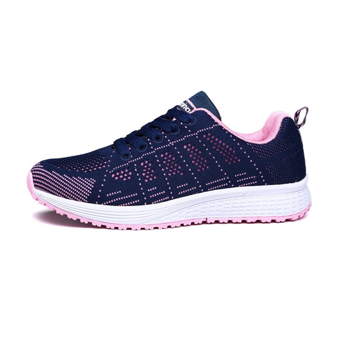 Ella - Women's Breathable Knit Trainers - Trainers - Blue - Taylor & Bennett