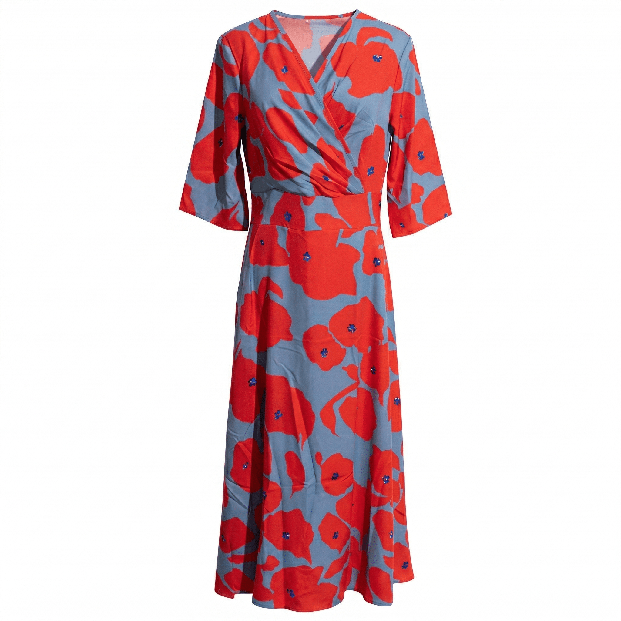 Ella - Women's Summer Floral Maxi Dress - Maxi Dress - Red - Taylor & Bennett