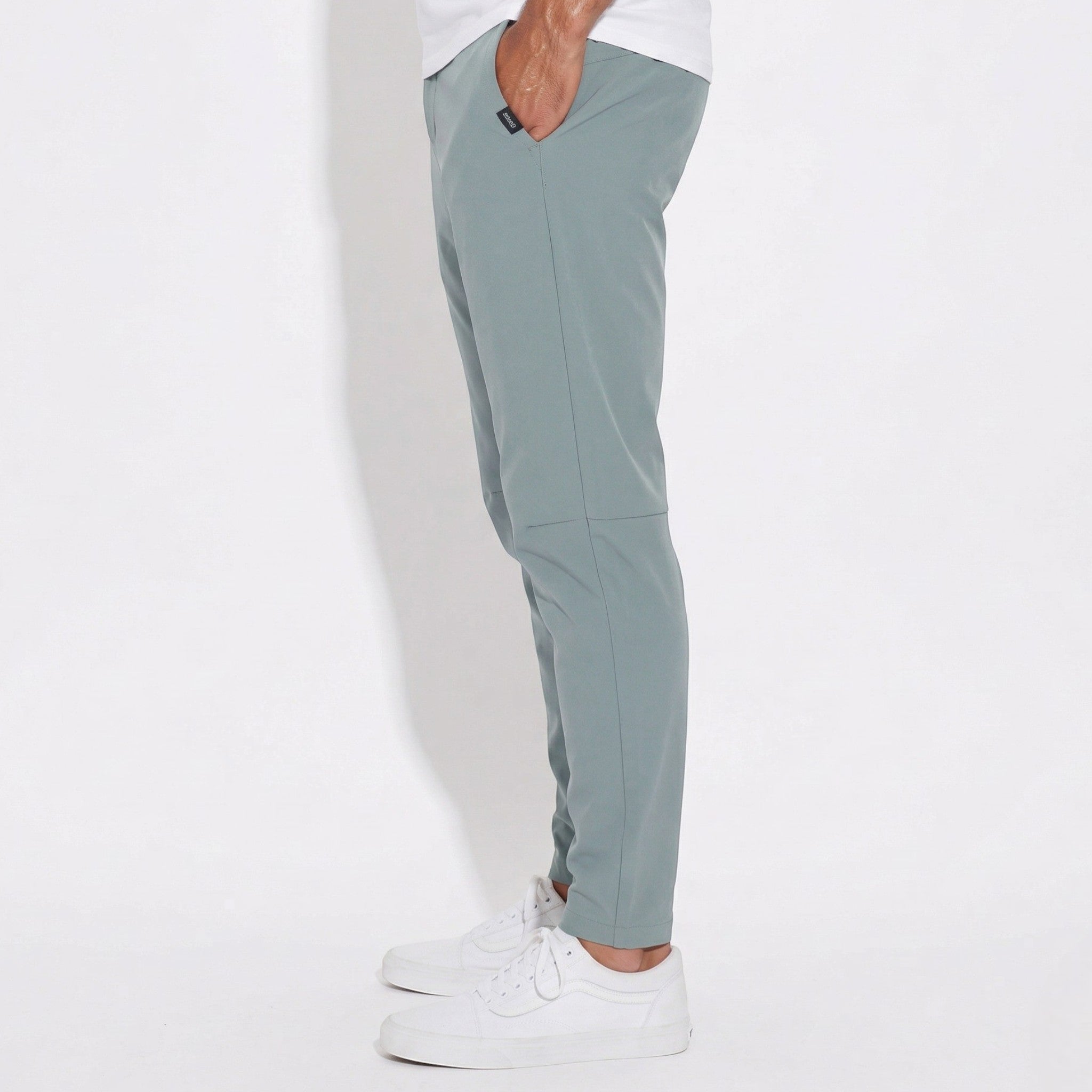 Elliot - Men's Slim Fit Stretchable Chino Trousers - Trousers - Light Blue - Taylor & Bennett