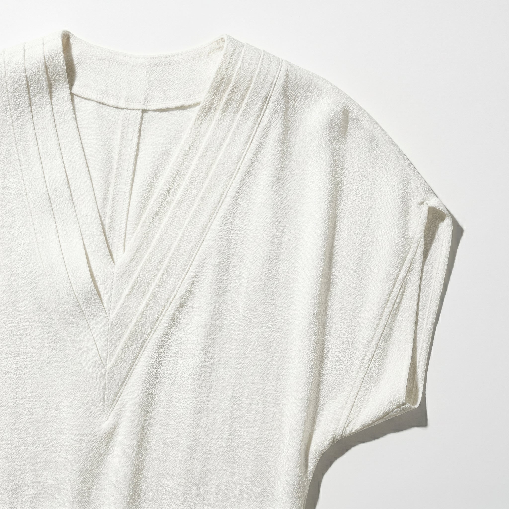 Emma - Women's Relaxed Fit Mini Dress - Dress - White - Taylor & Bennett