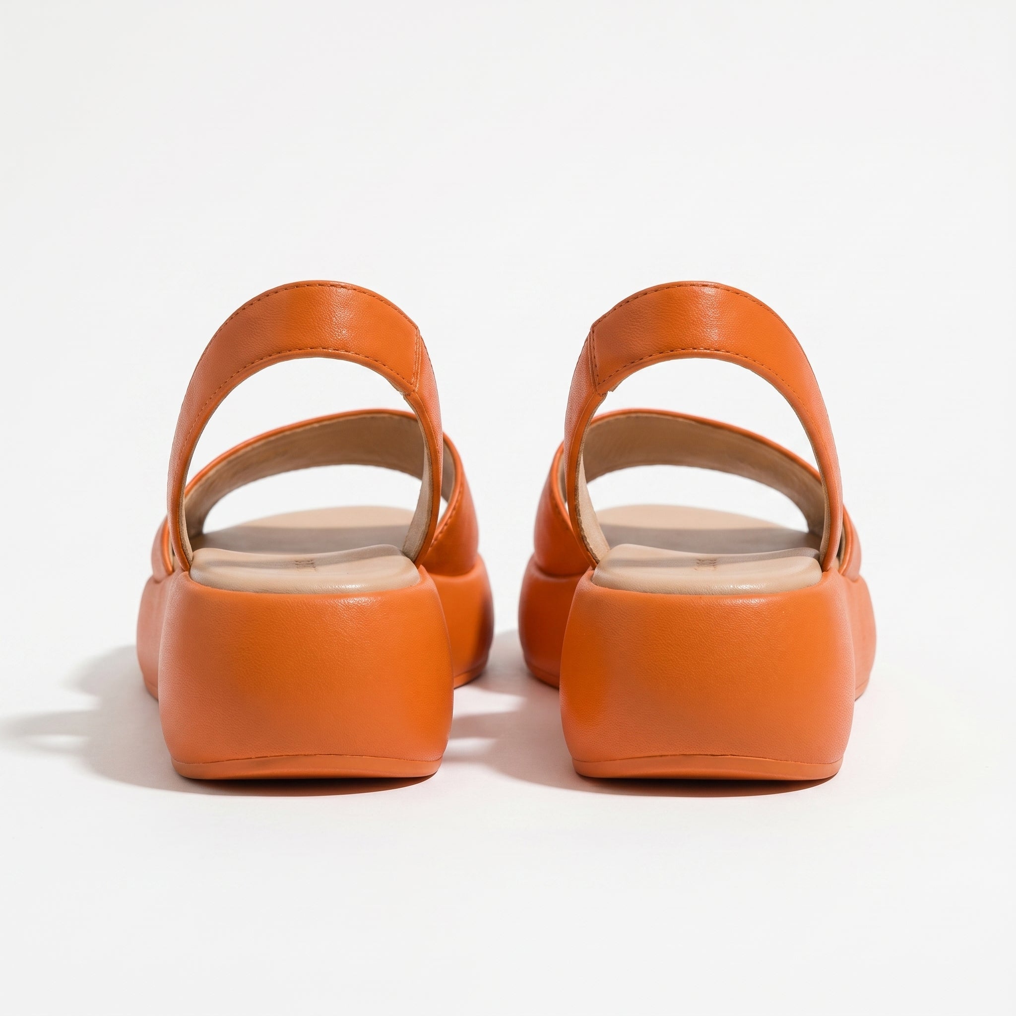 Erin - Women's Lightweight Slip On Summer Sandals - Footwear - Orange - Taylor & Bennett