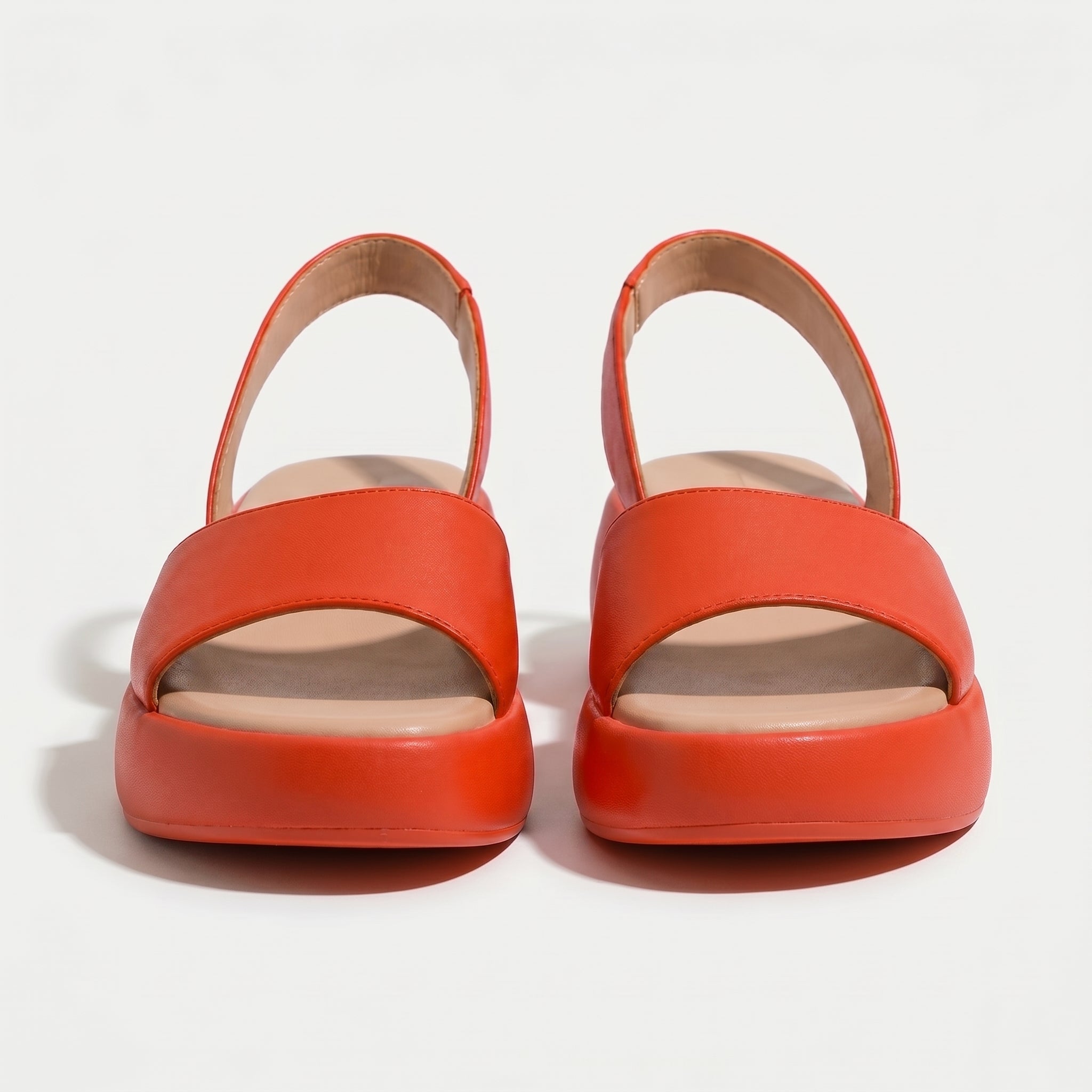 Erin - Women's Lightweight Slip On Summer Sandals - Footwear - Orange - Taylor & Bennett