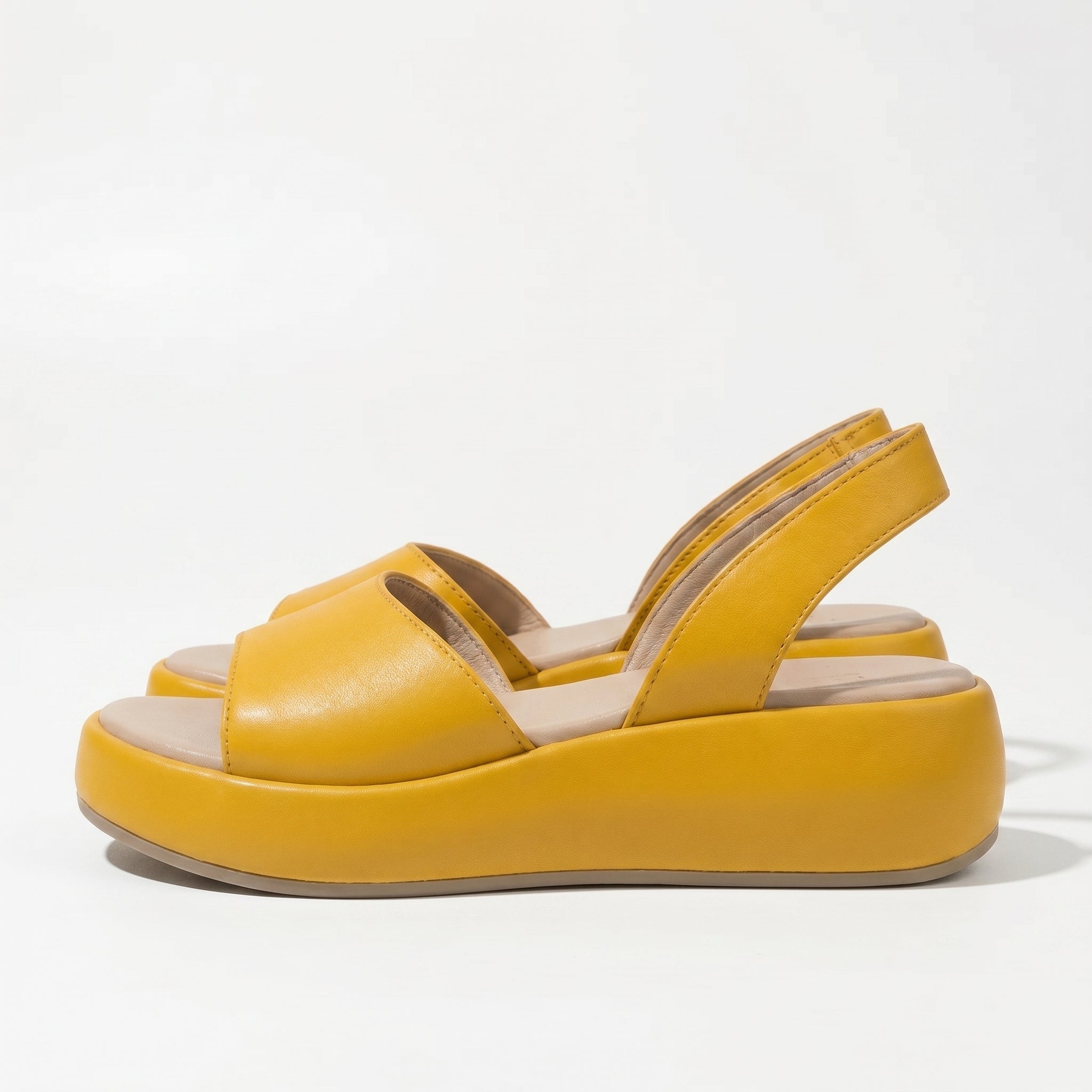 Erin - Women's Lightweight Slip On Summer Sandals - Footwear - Yellow - Taylor & Bennett