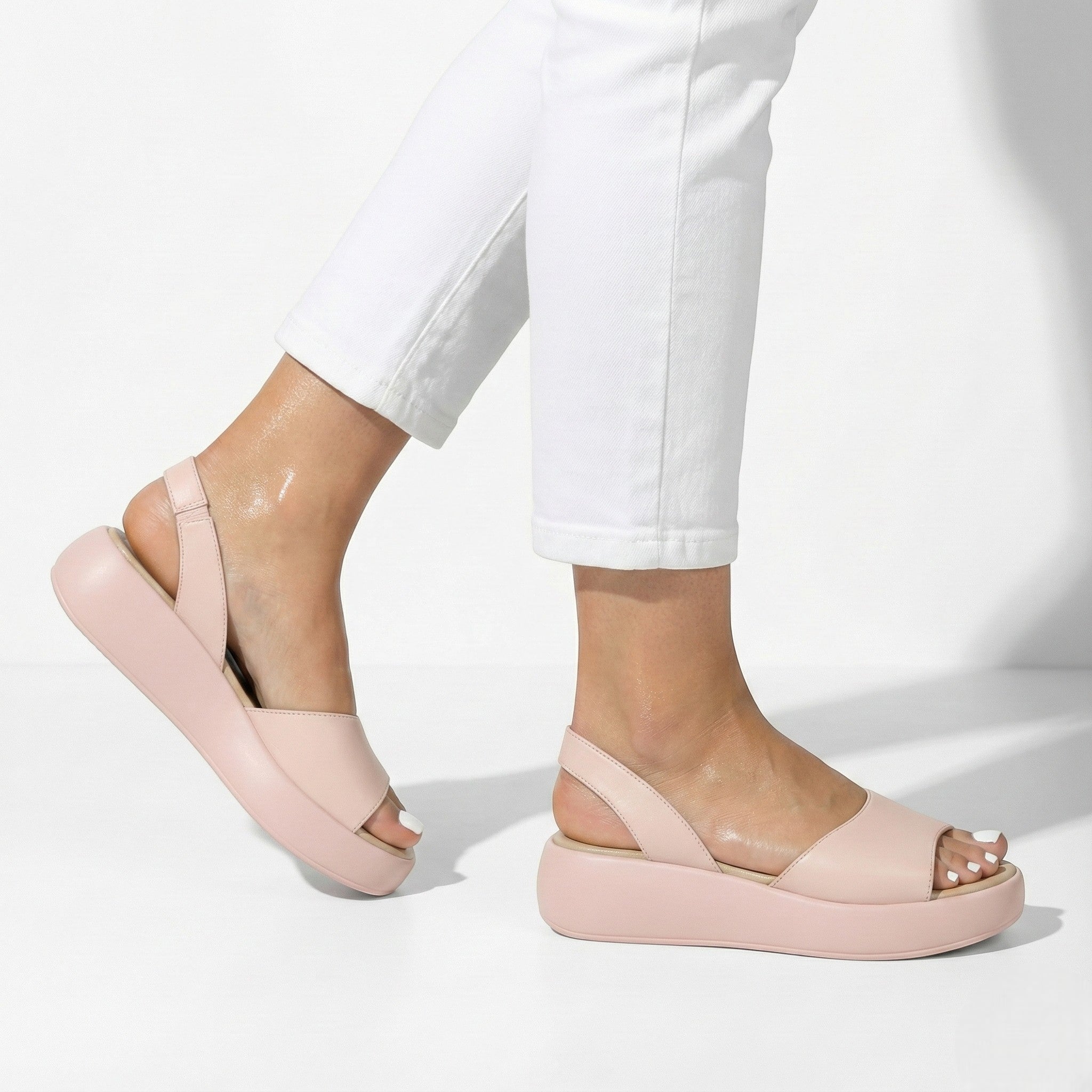 Erin - Women's Lightweight Slip On Summer Sandals - Footwear - Pink - Taylor & Bennett
