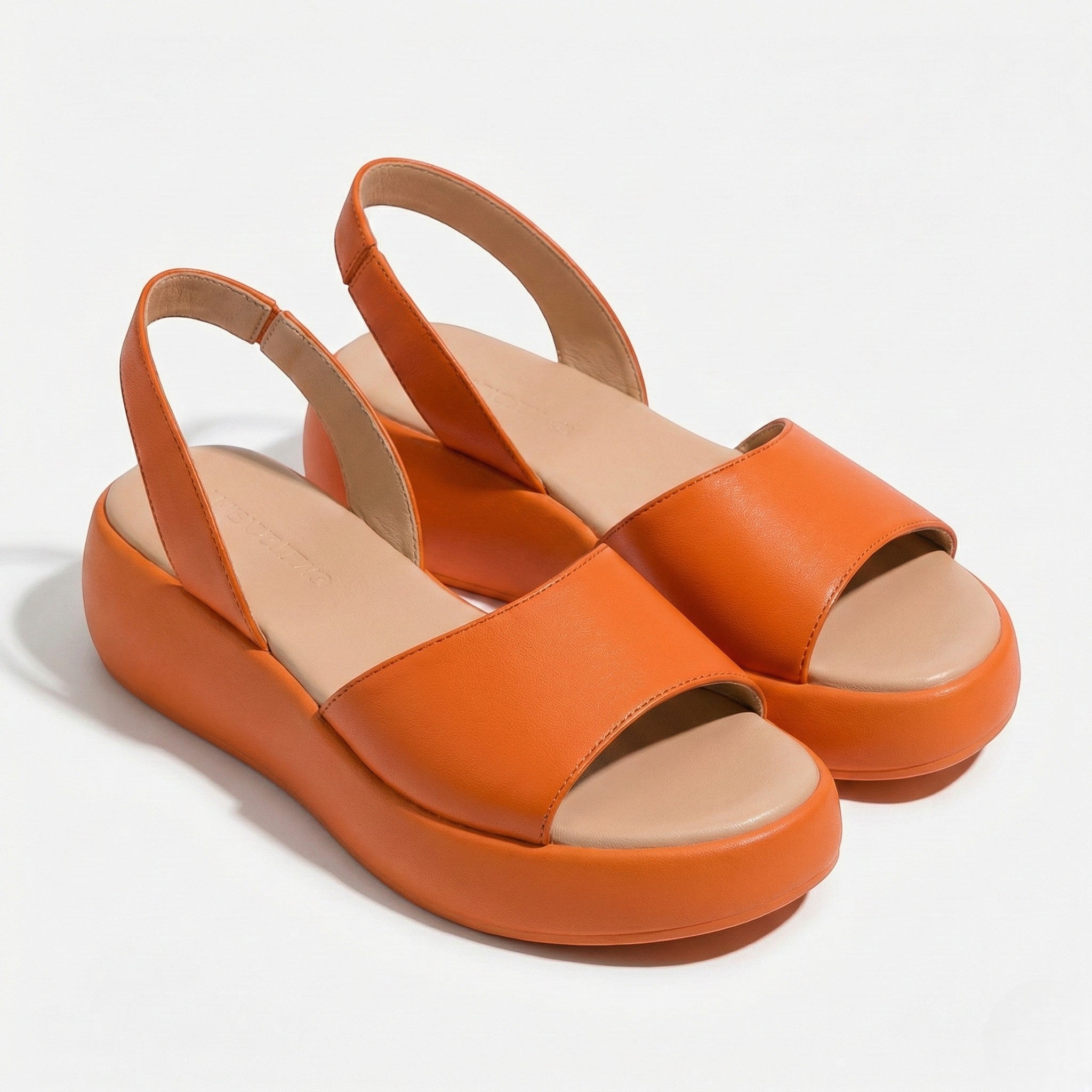 Erin - Women's Lightweight Slip On Summer Sandals - Footwear - Orange - Taylor & Bennett