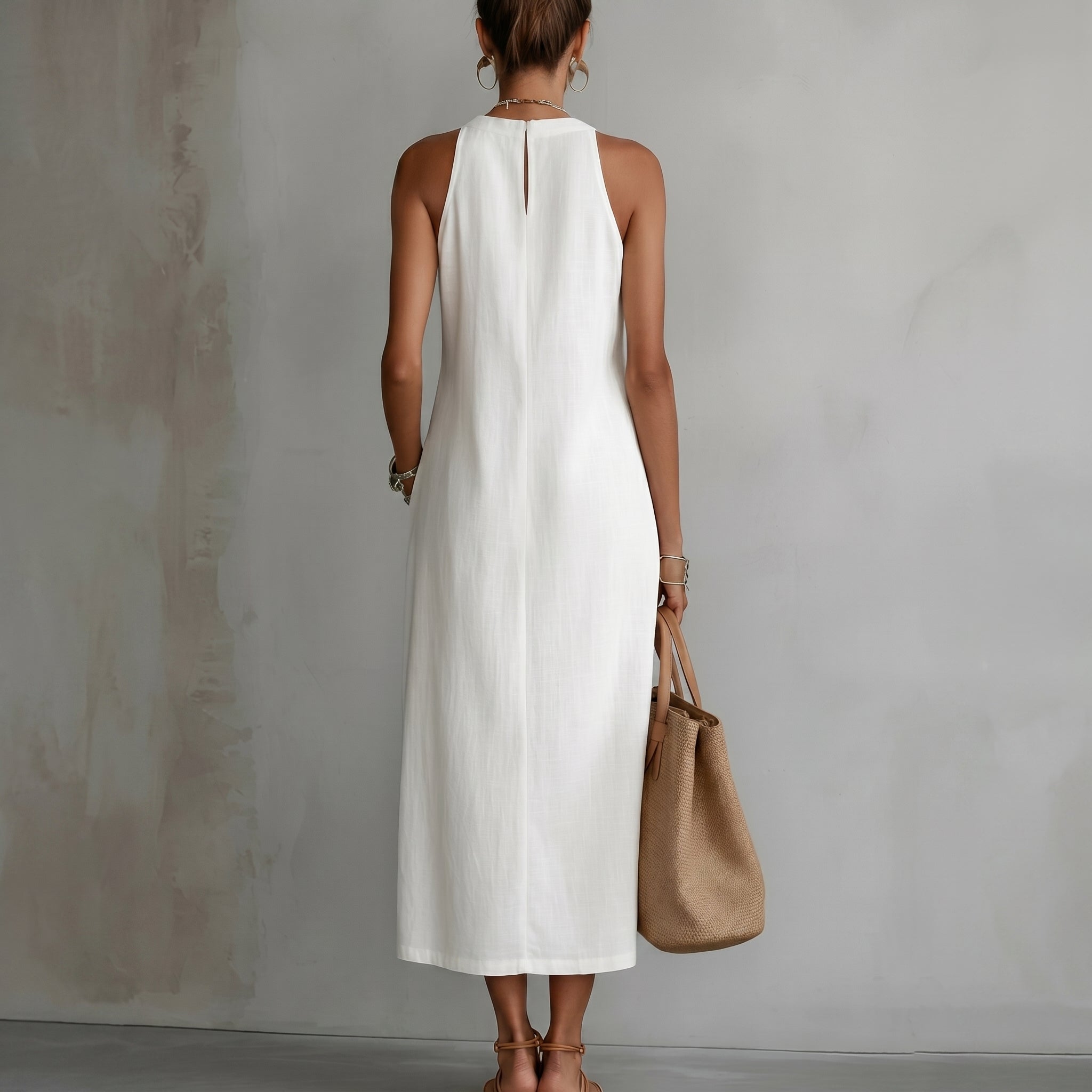 Evelin - Women's Summer Lace Panel Side Split Maxi Dress - Maxi Dress - Green - Taylor & Bennett