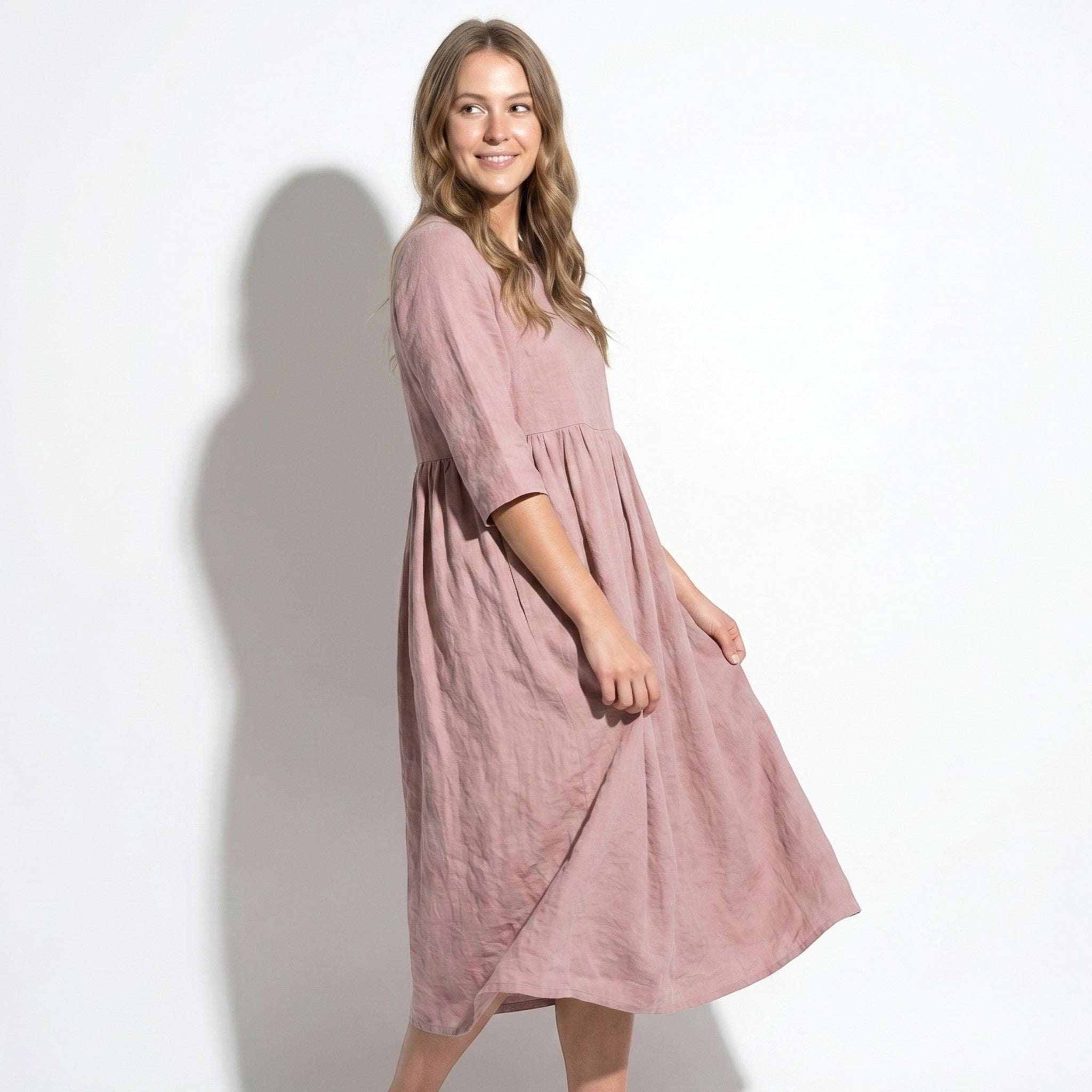 Florence - Women's Summer Casual Maxi Dress - Dress - Pink - Taylor & Bennett