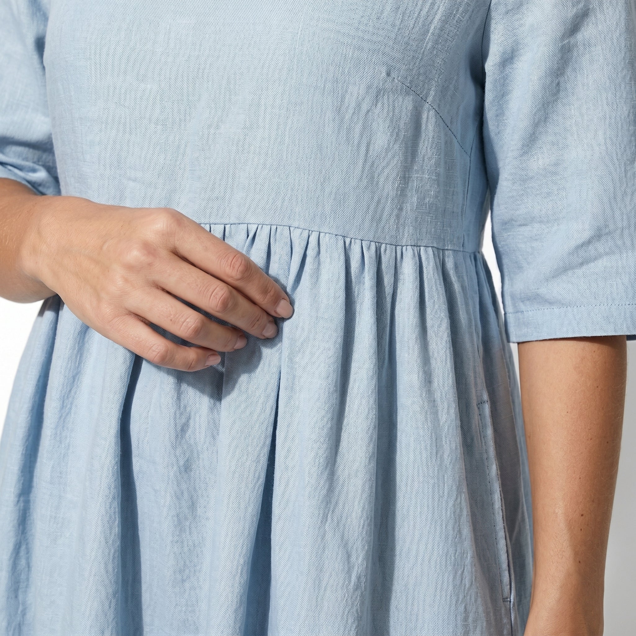 Florence - Women's Summer Casual Maxi Dress - Dress - Light Blue - Taylor & Bennett