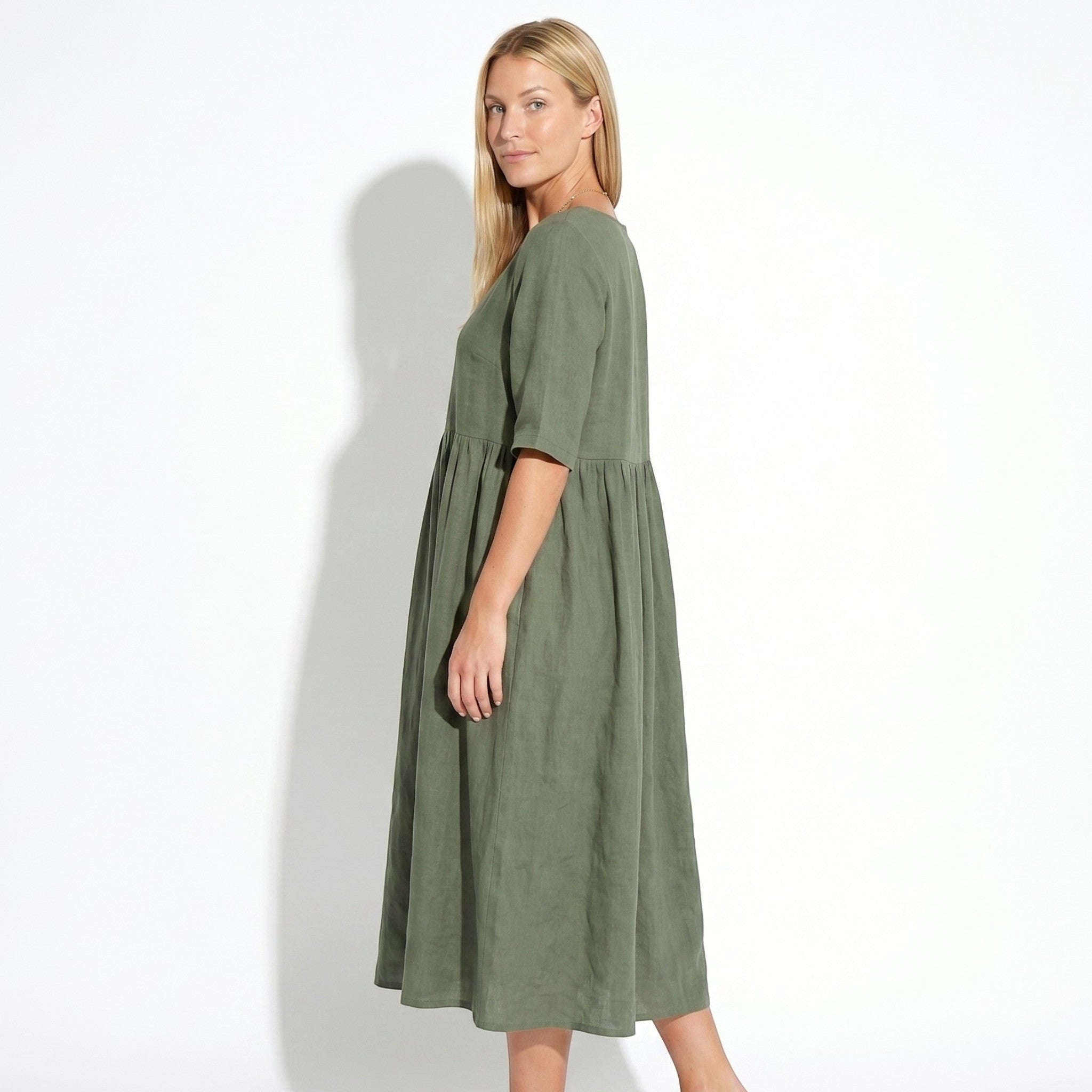 Florence - Women's Summer Casual Maxi Dress - Dress - Green - Taylor & Bennett