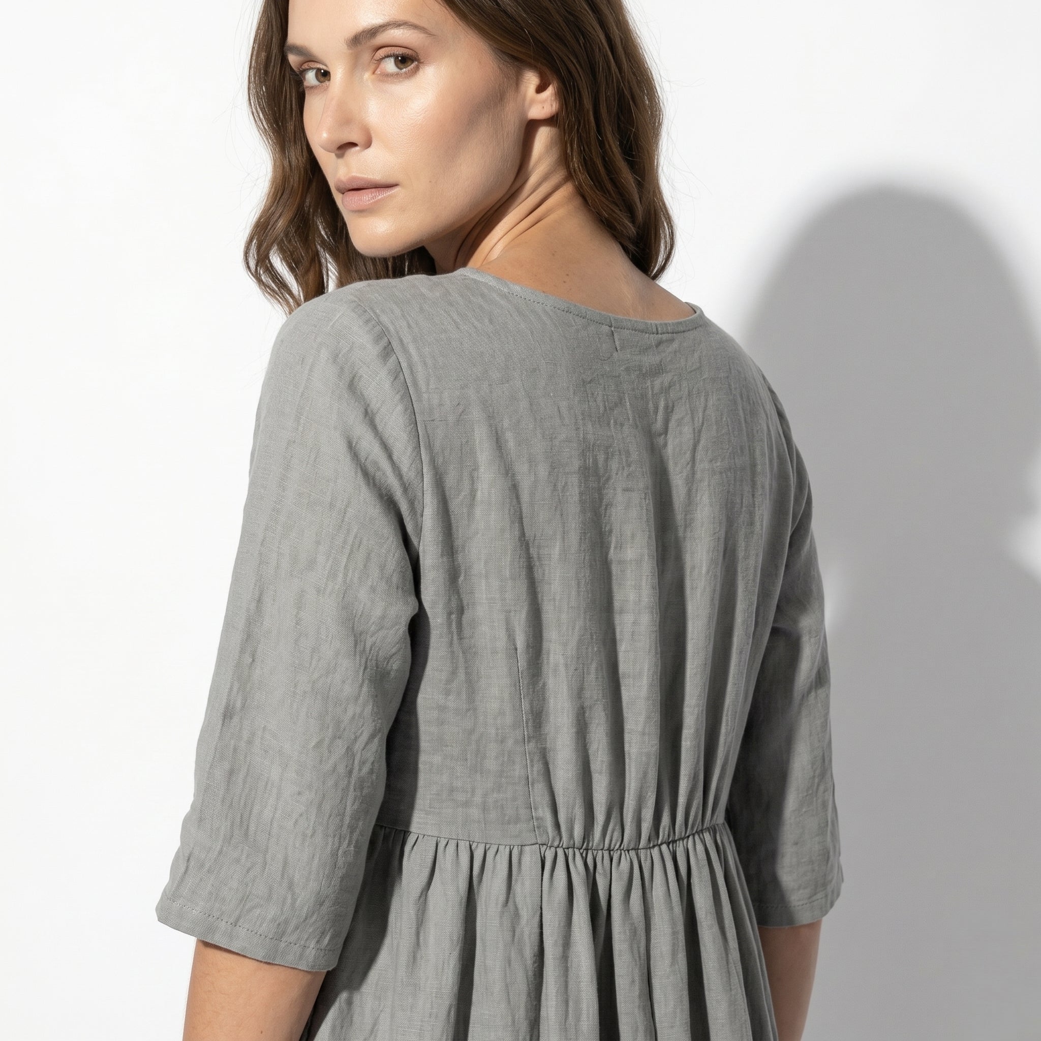 Florence - Women's Summer Casual Maxi Dress - Dress - Grey - Taylor & Bennett