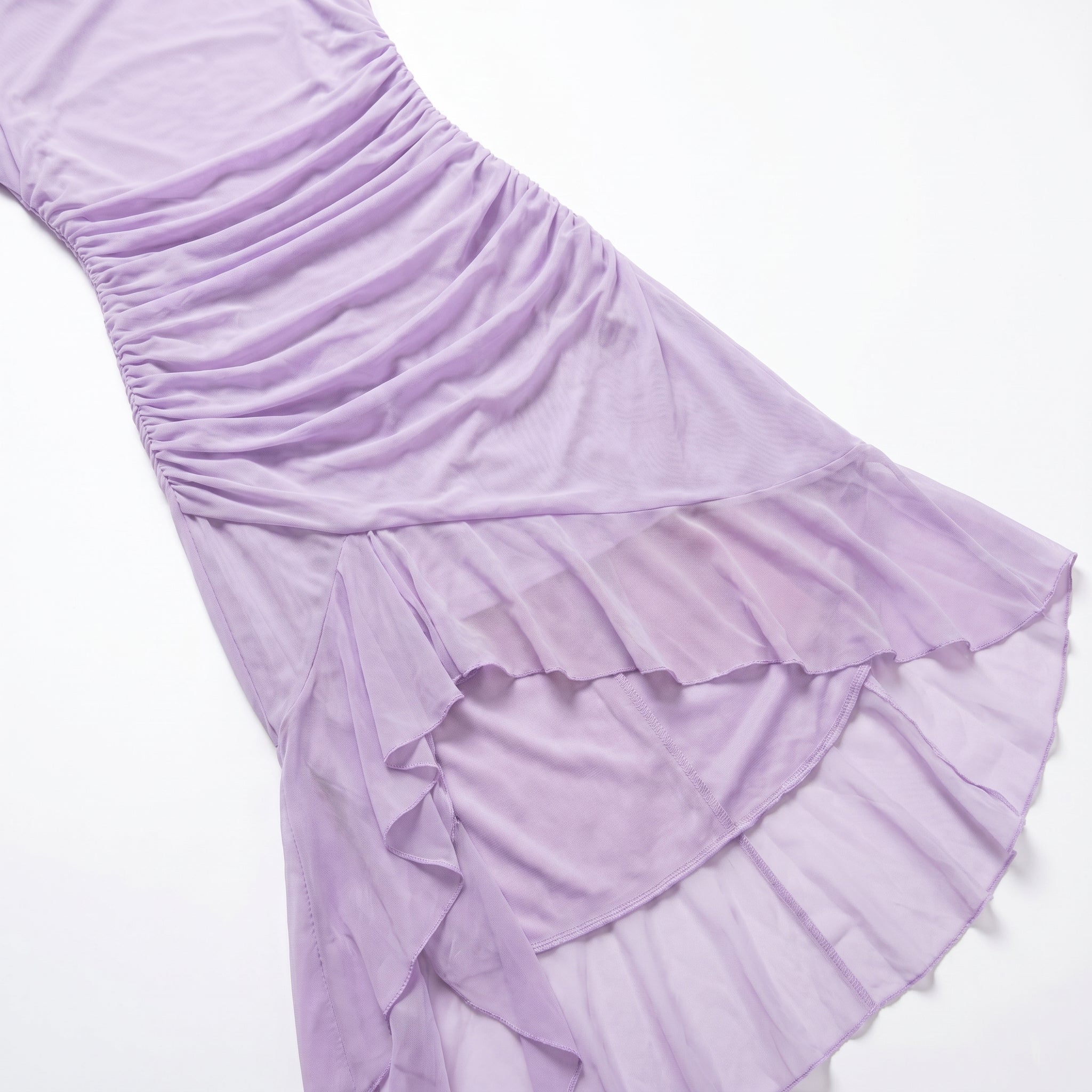 Freya - Women's Ruched Sleeveless Party Midi Dress - Midi Dresses - Purple - Taylor & Bennett