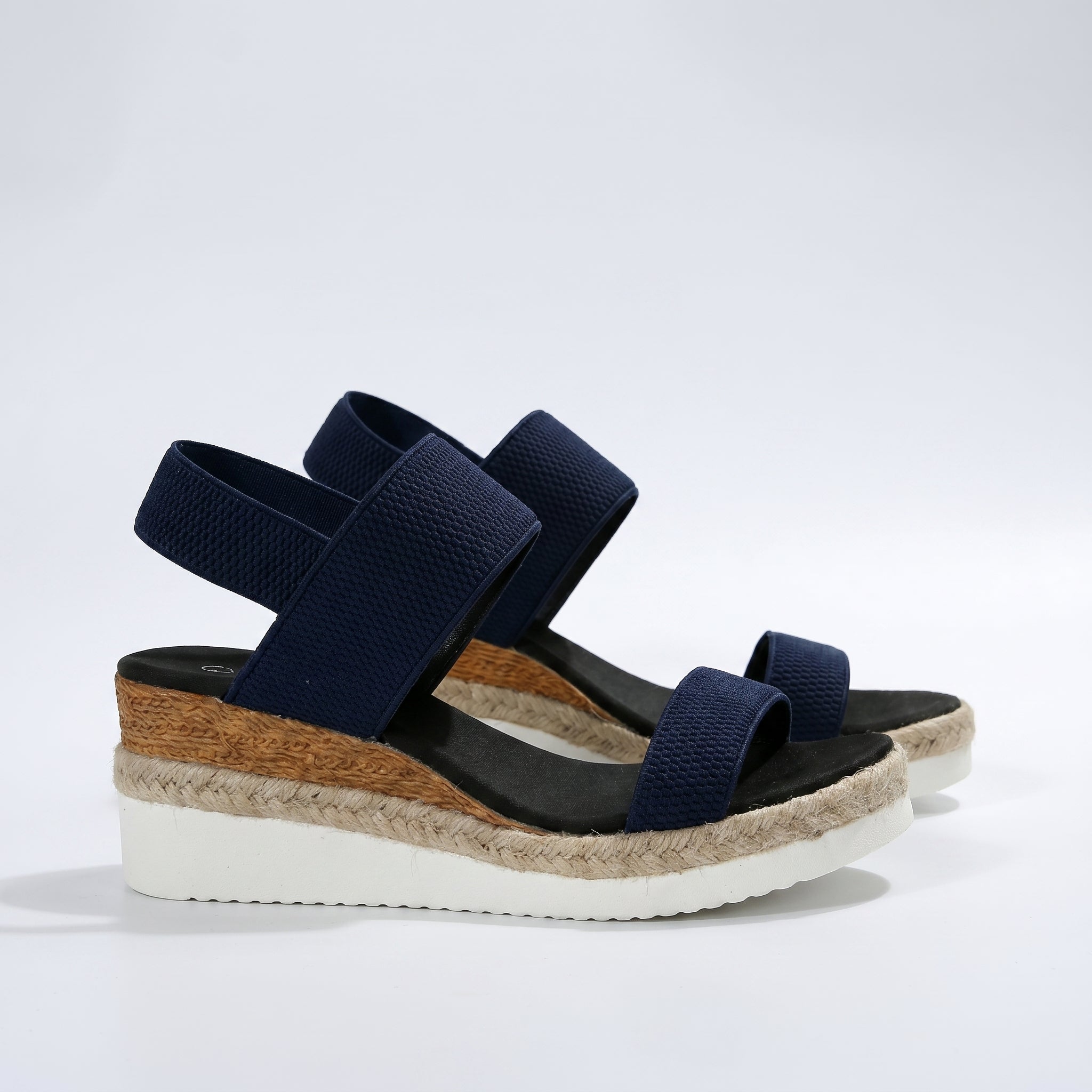 Grace - Women's Casual Slip - On Sandals with Cushioned Sole - Shoes - Blue - Taylor & Bennett