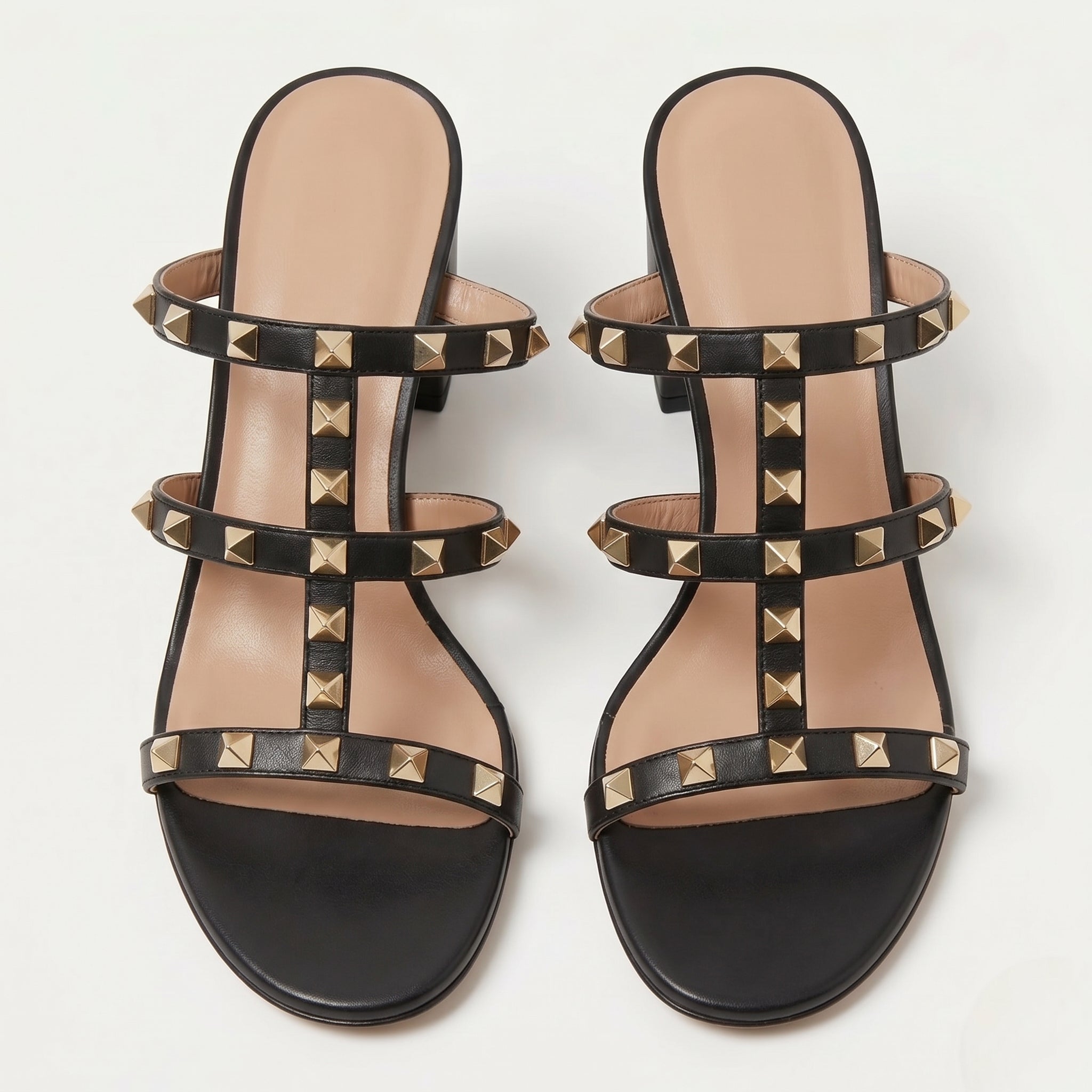 Harriet – Women's Elegant Block Heel Sandals - Sandals & Slides - Black - Taylor & Bennett