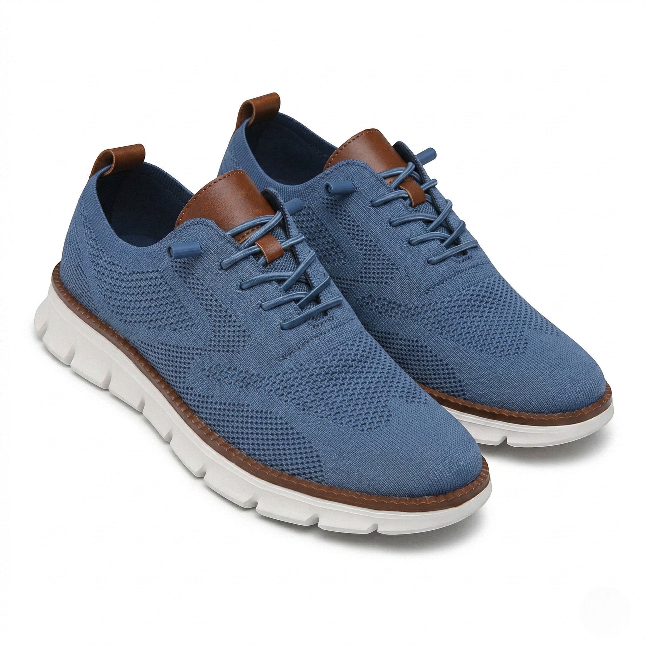 Harry - Men's Breathable Mesh Trainers - Trainers - Blue - Taylor & Bennett