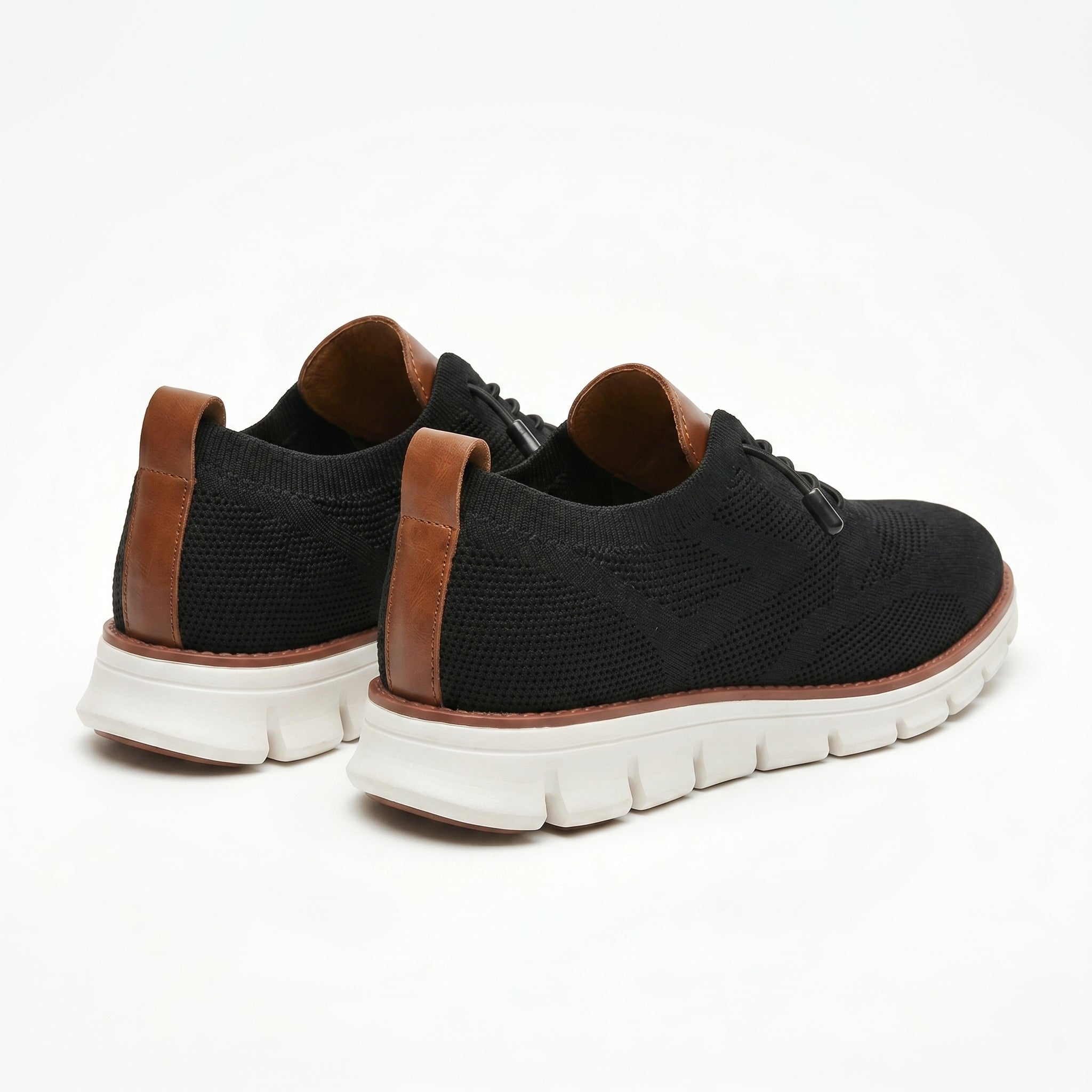 Harry - Men's Breathable Mesh Trainers - Trainers - Black - Taylor & Bennett