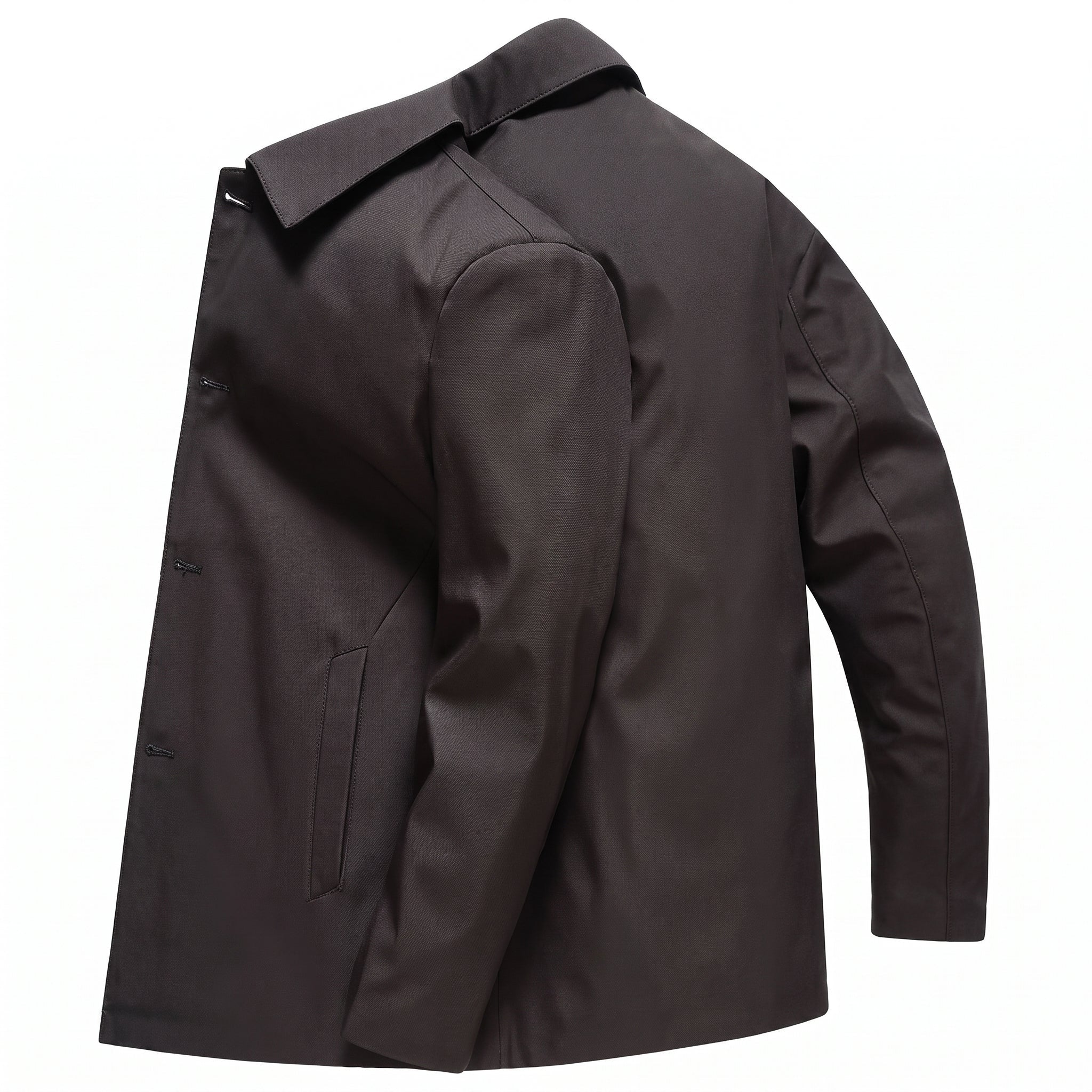 Hermann - Men's Transitional Jacket with Side Pockets - Jackets - Black - Taylor & Bennett