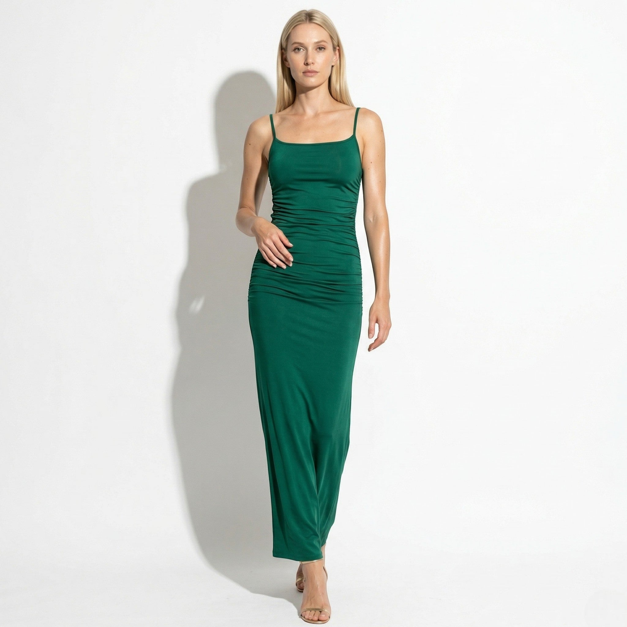 Isabella - Women's Backless Maxi Dress - Dresses - Green - Taylor & Bennett