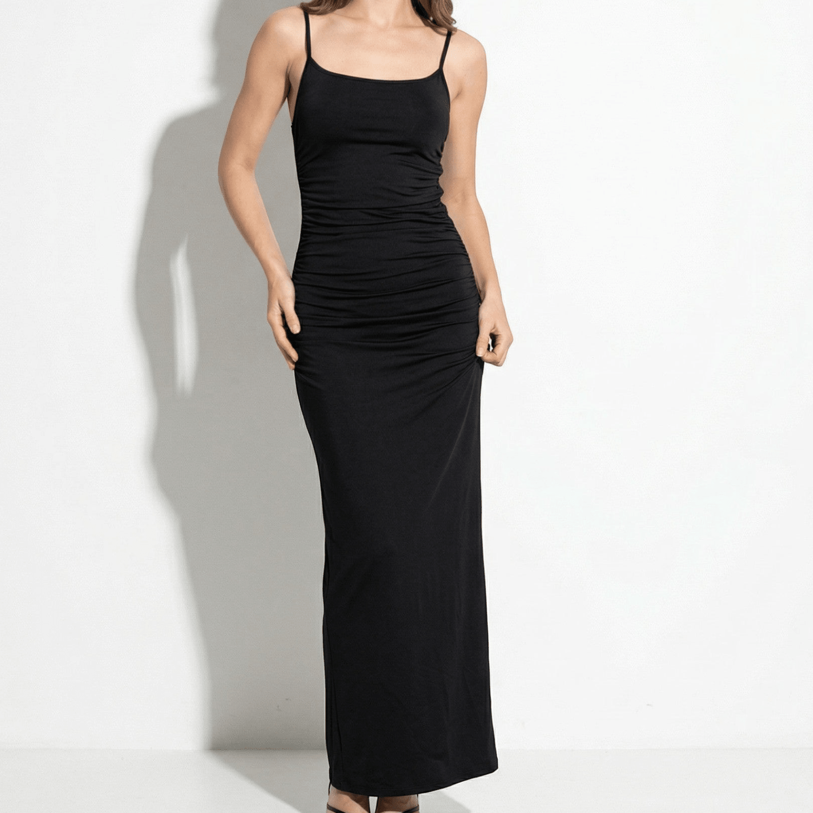 Isabella - Women's Backless Maxi Dress - Dresses - Black - Taylor & Bennett