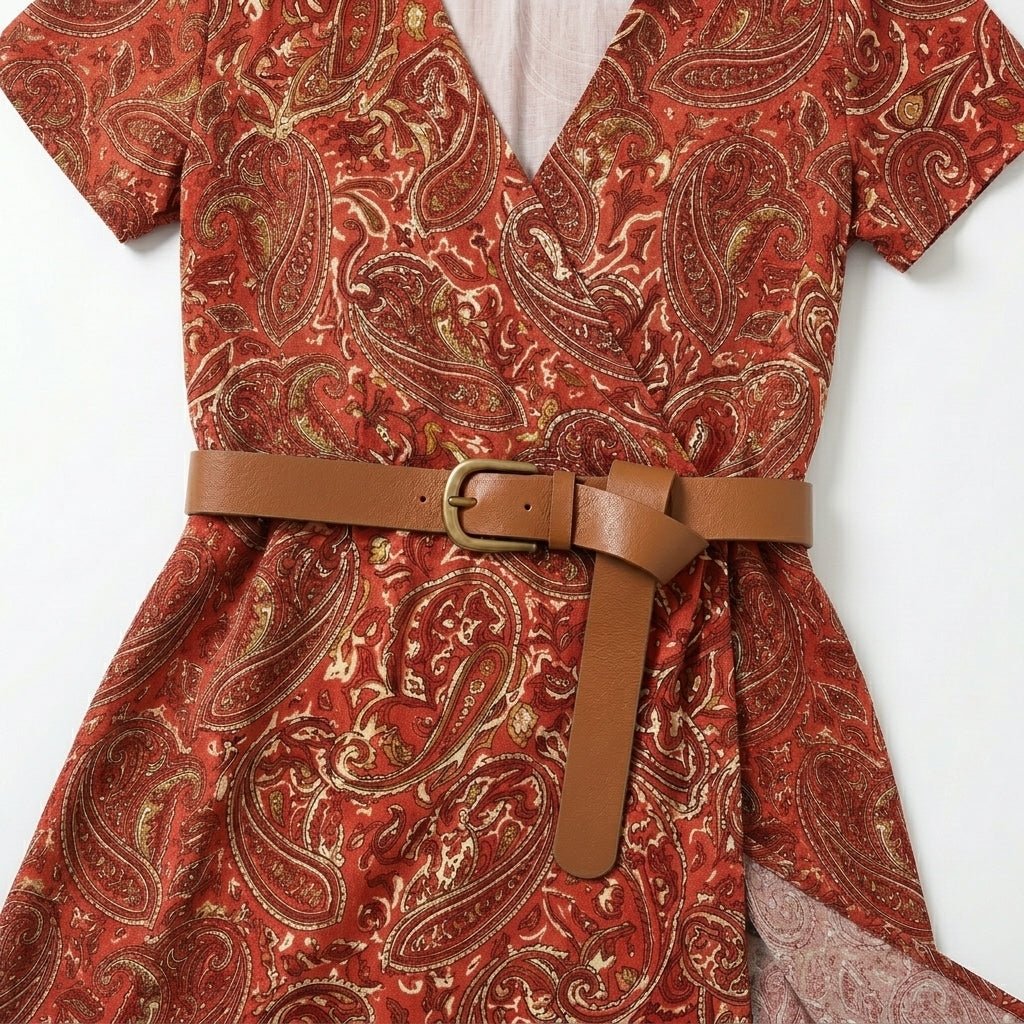 Isabella - Women's Bohemian Floral Maxi Dress - Dresses - Dark Red - Taylor & Bennett