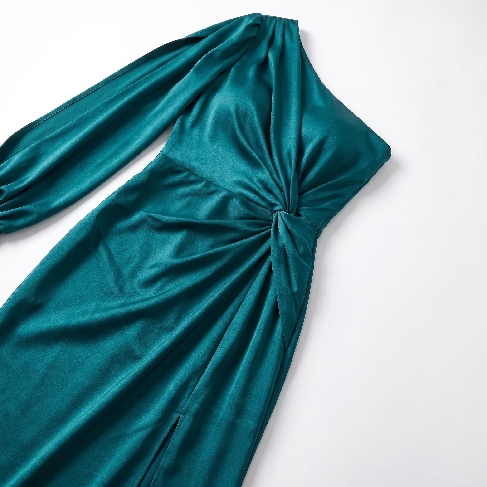 Isabella - Women's One - Shoulder Party Maxi Dress - Dresses Sale - Teal - Taylor & Bennett