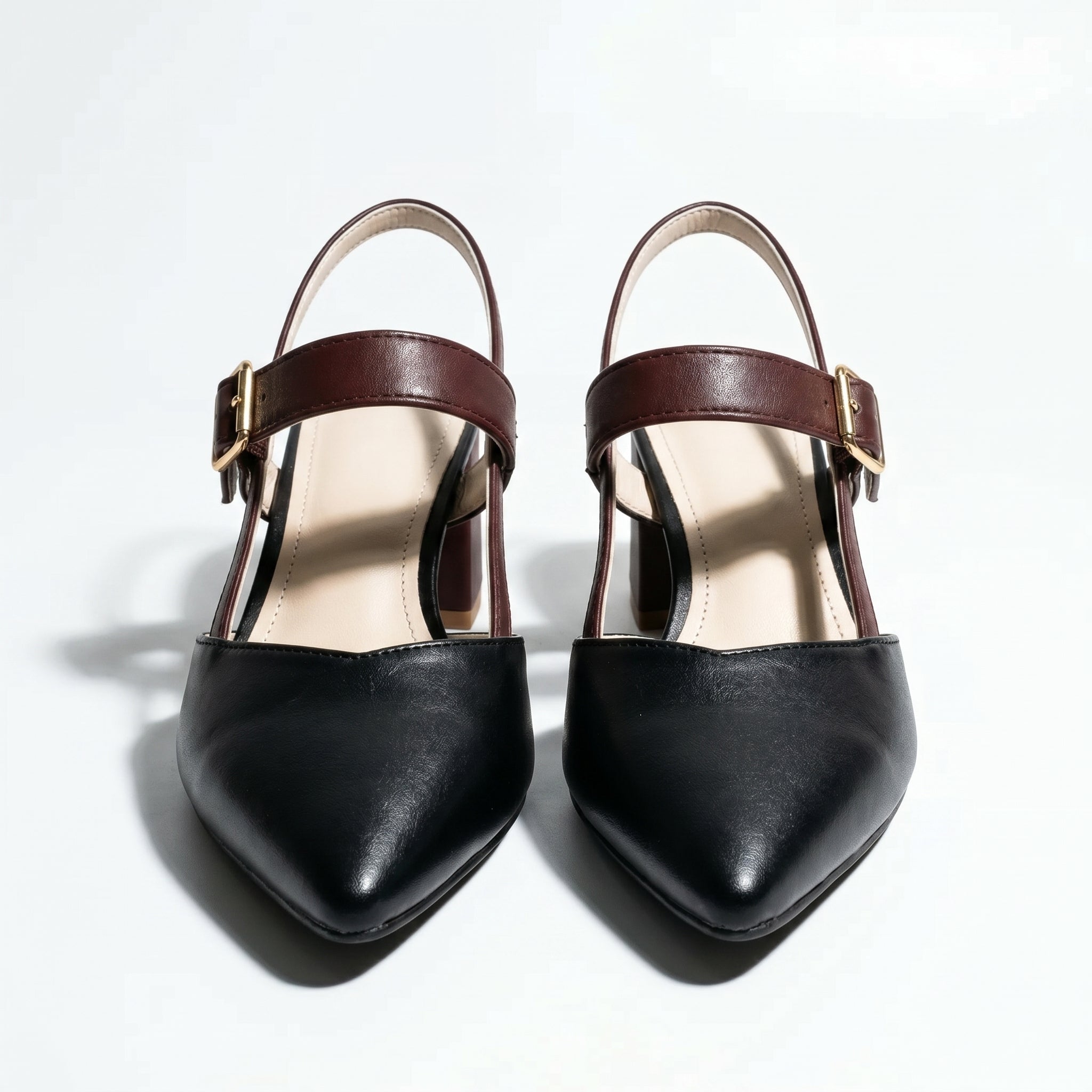 Isabella - Women's Pointed Toe Block Heels - Heels - Black - Taylor & Bennett