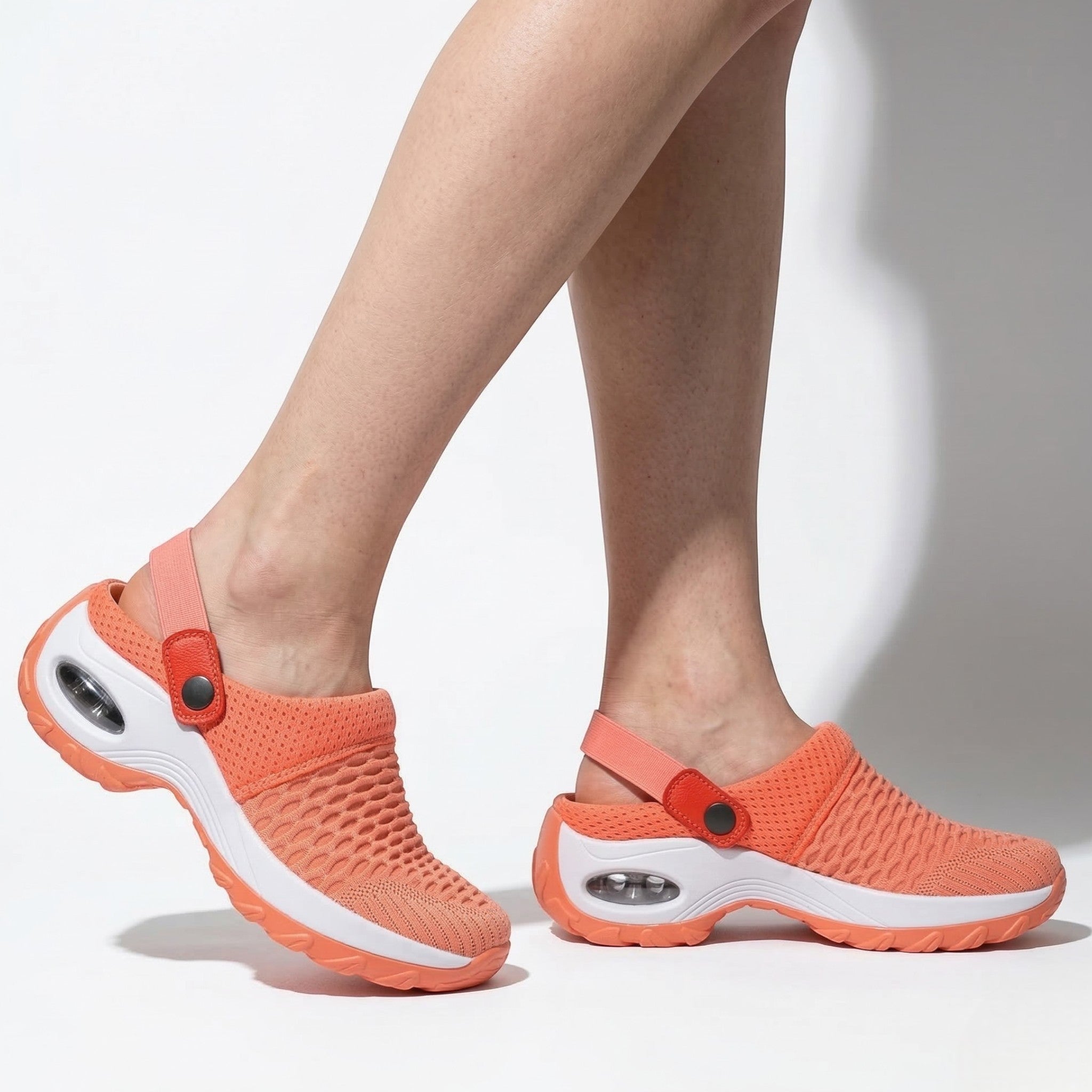 Isla - Women's Breathable Walking Shoes with Cushioned Sole - Shoes - Orange - Taylor & Bennett
