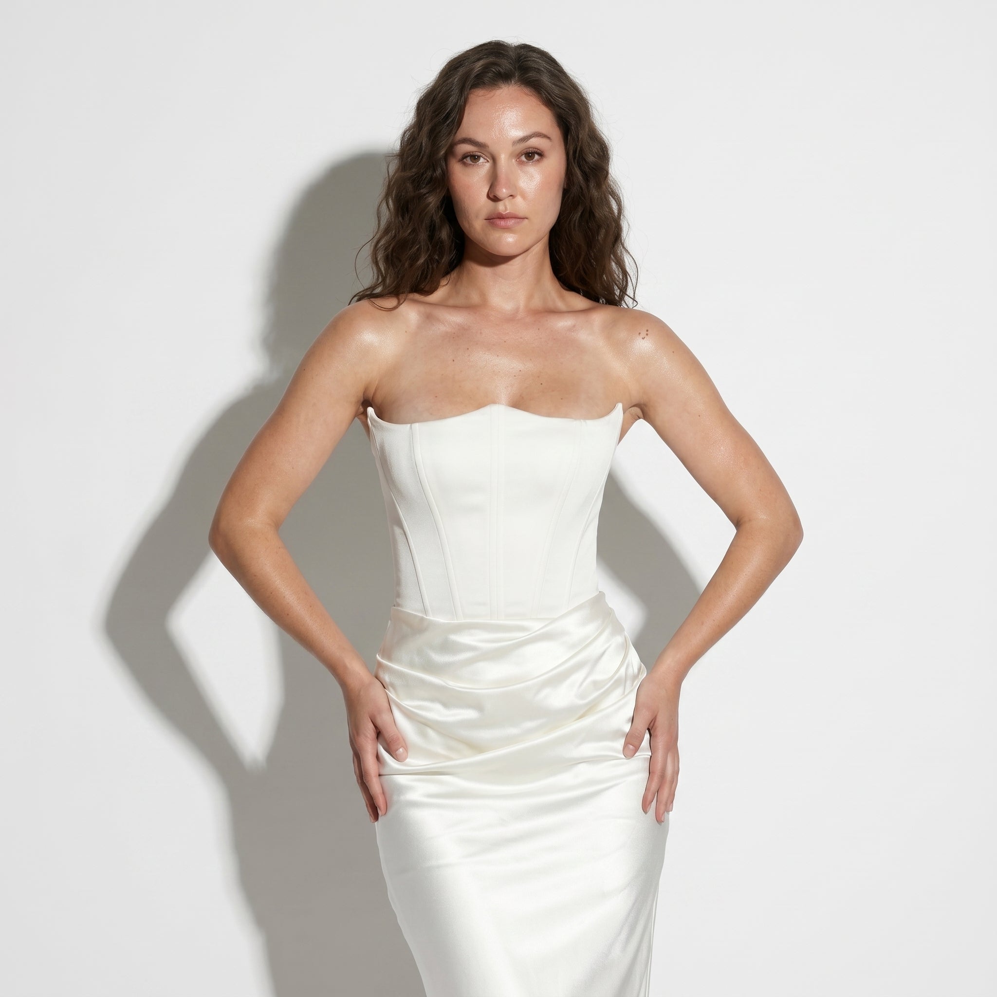 Isla - Women's Elegant Party Maxi Dress - Dress - White - Taylor & Bennett