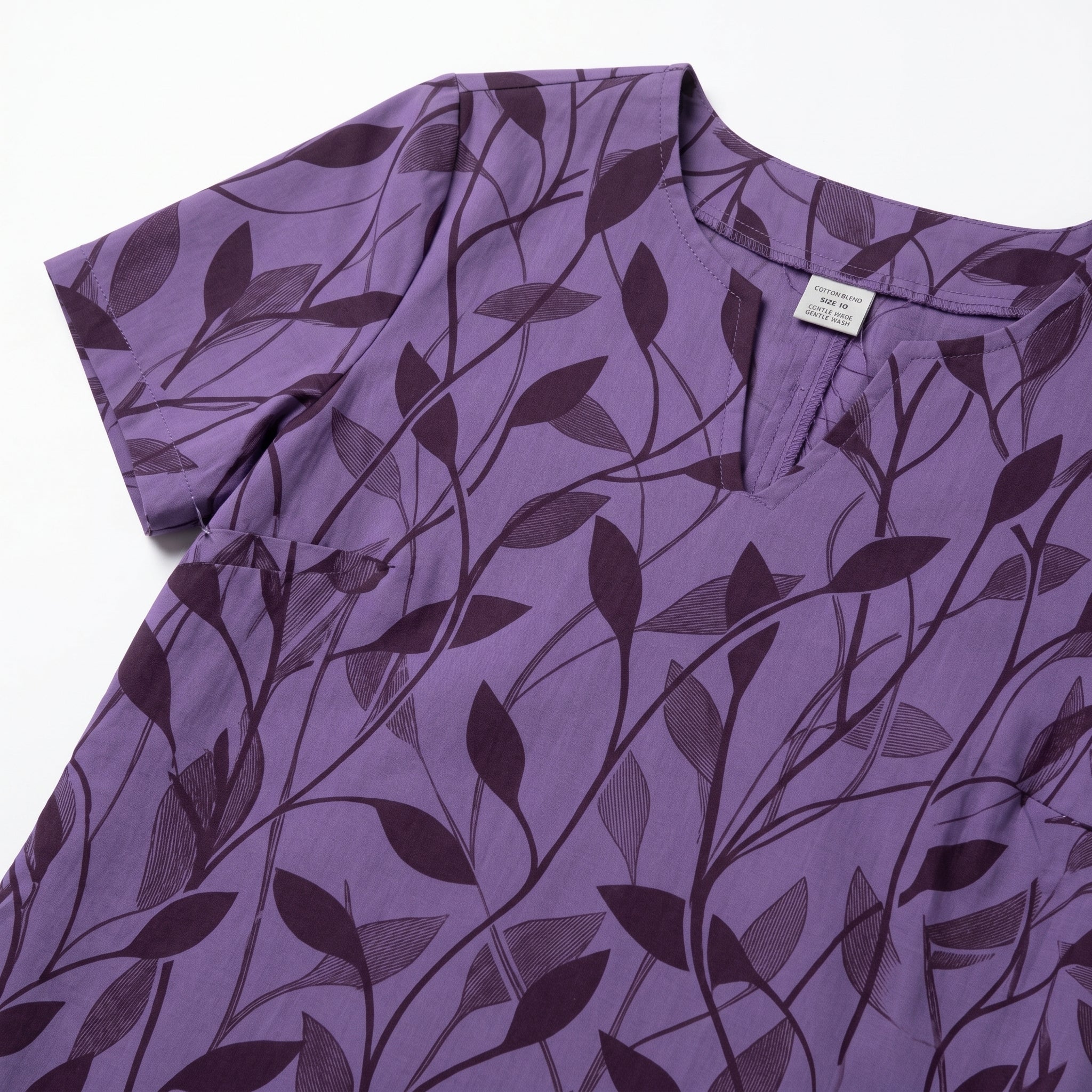 Isla - Women's Summer Print Short Sleeve Mini Dress - Dress - Purple - Taylor & Bennett