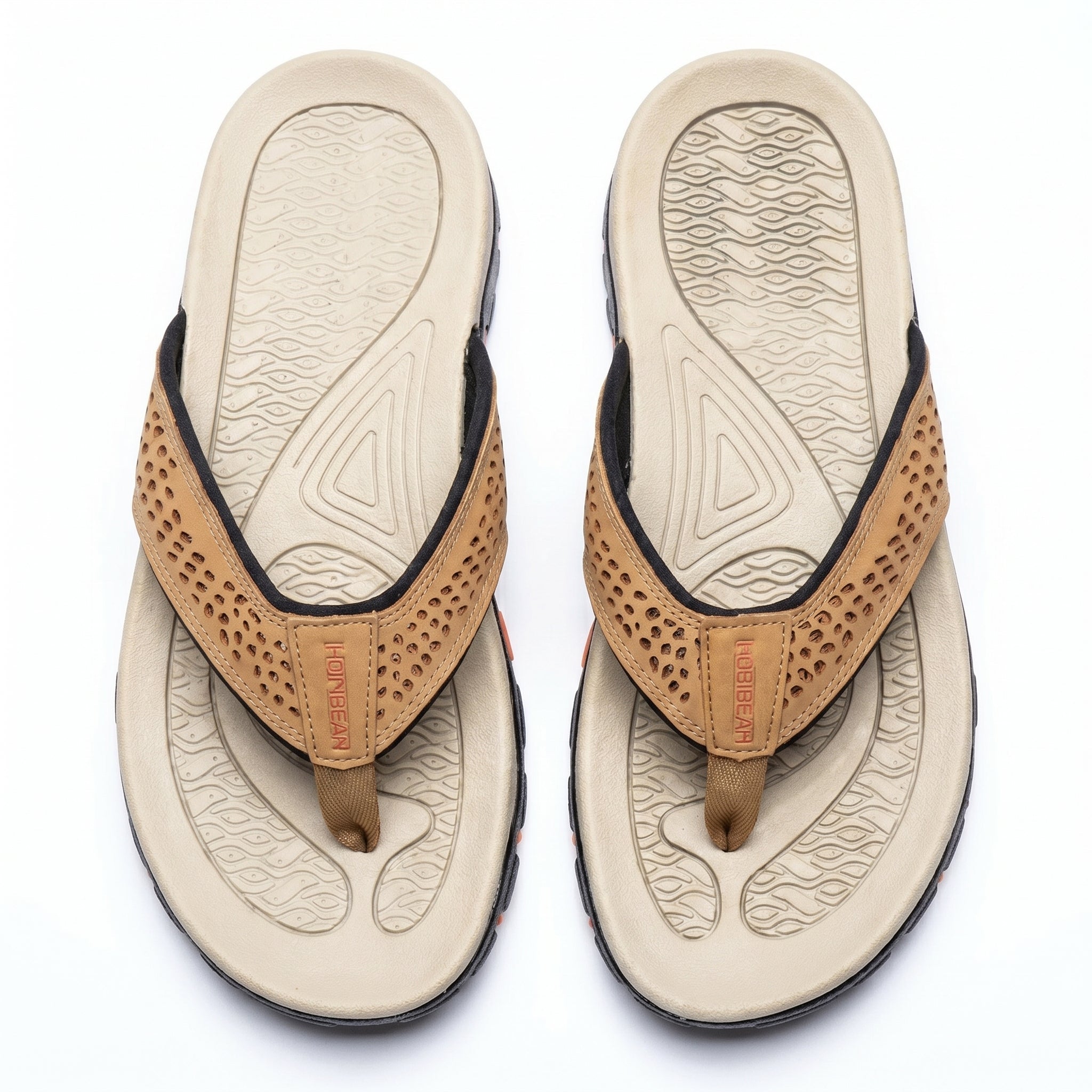 James - Men's Orthopaedic Arch Sandals - Slippers - Khaki - Taylor & Bennett