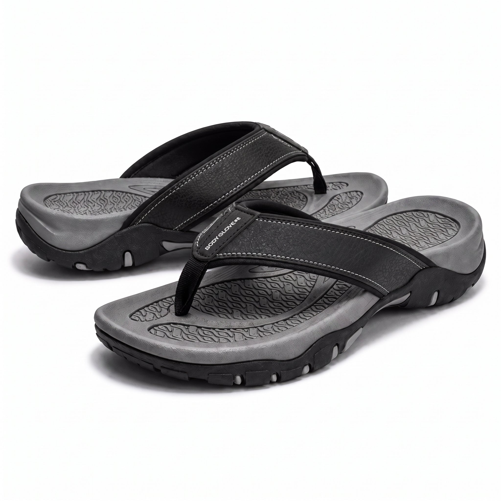 James - Men's Orthopaedic Arch Sandals - Slippers - Grey - Taylor & Bennett