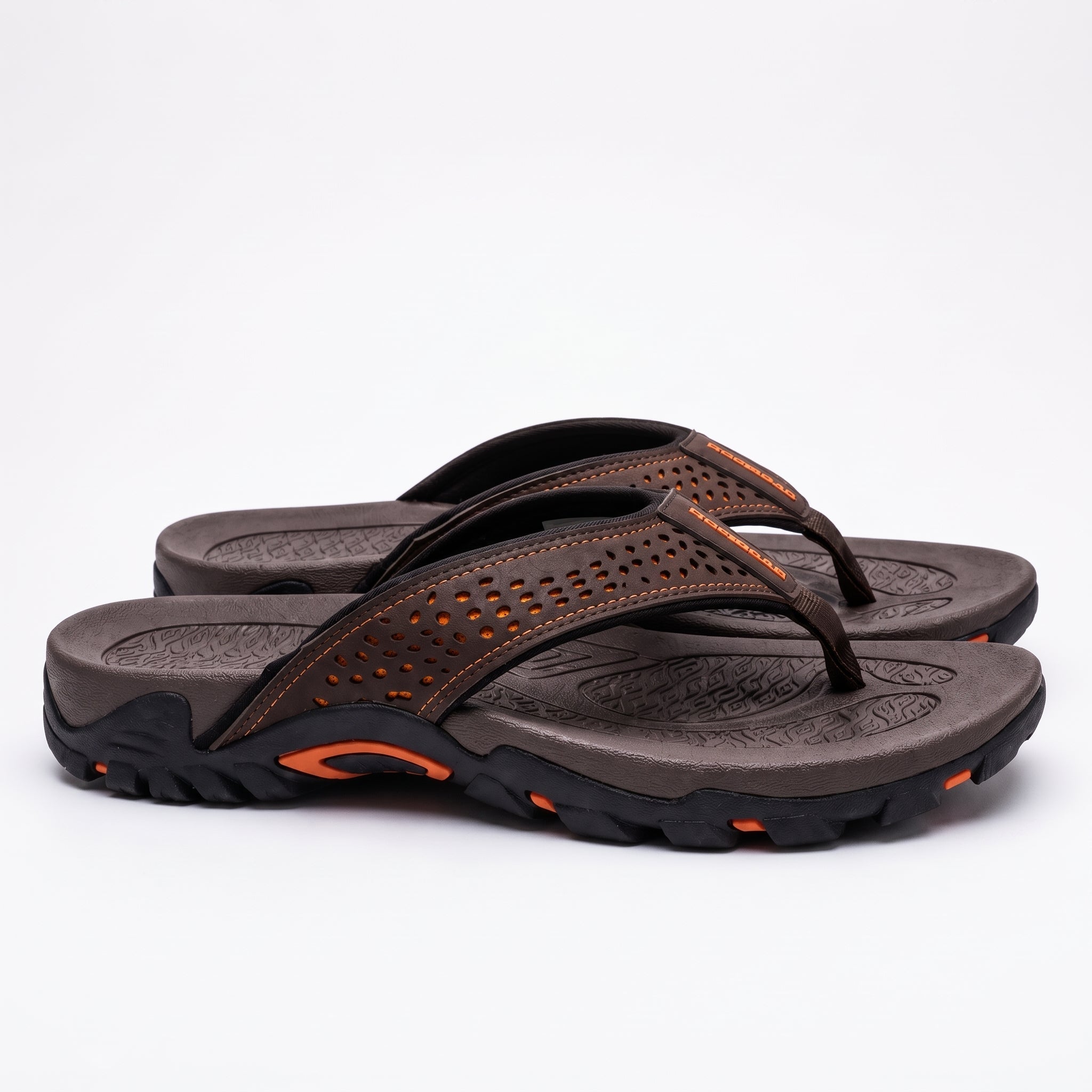 James - Men's Orthopaedic Arch Sandals - Slippers - Brown - Taylor & Bennett