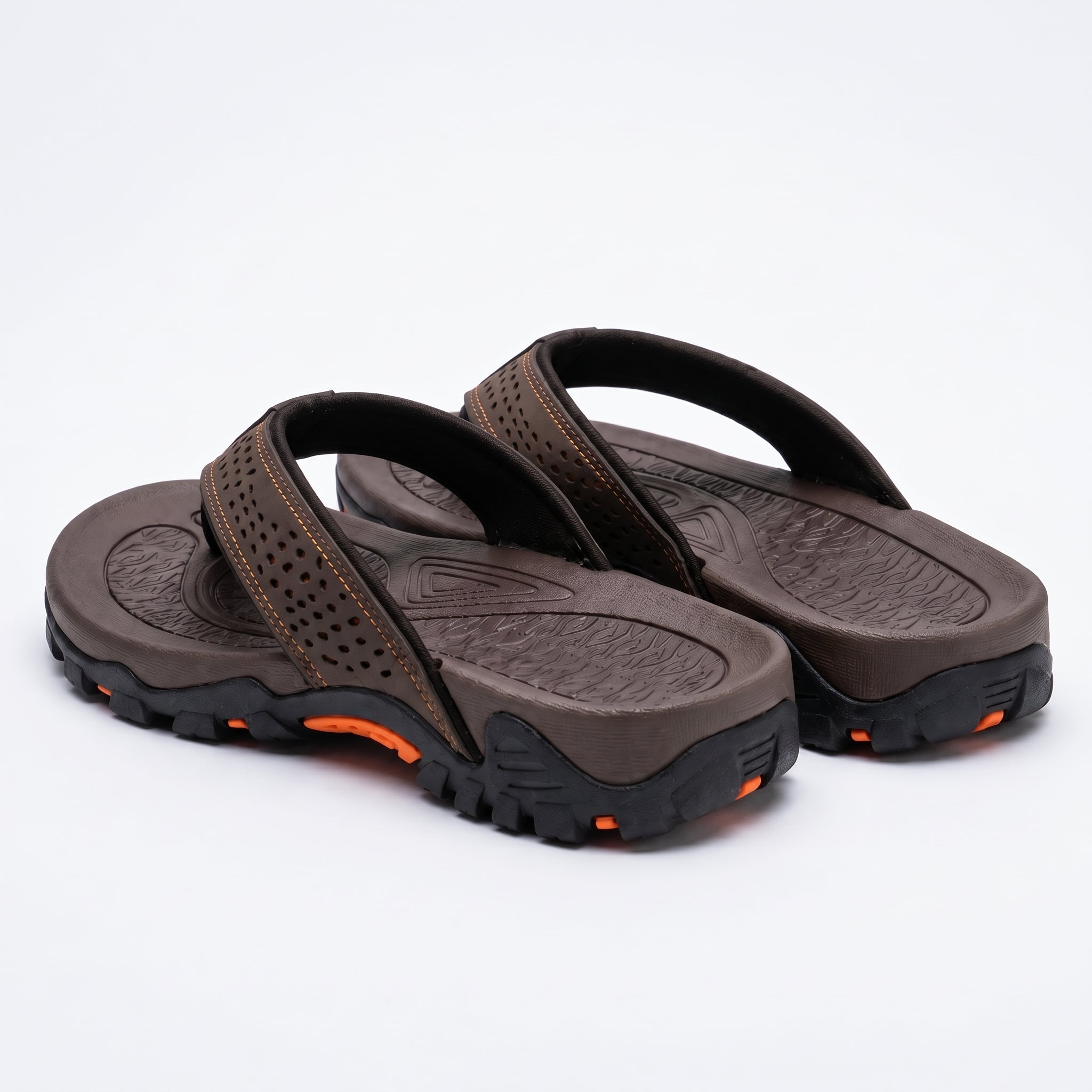 James - Men's Orthopaedic Arch Sandals - Slippers - Brown - Taylor & Bennett