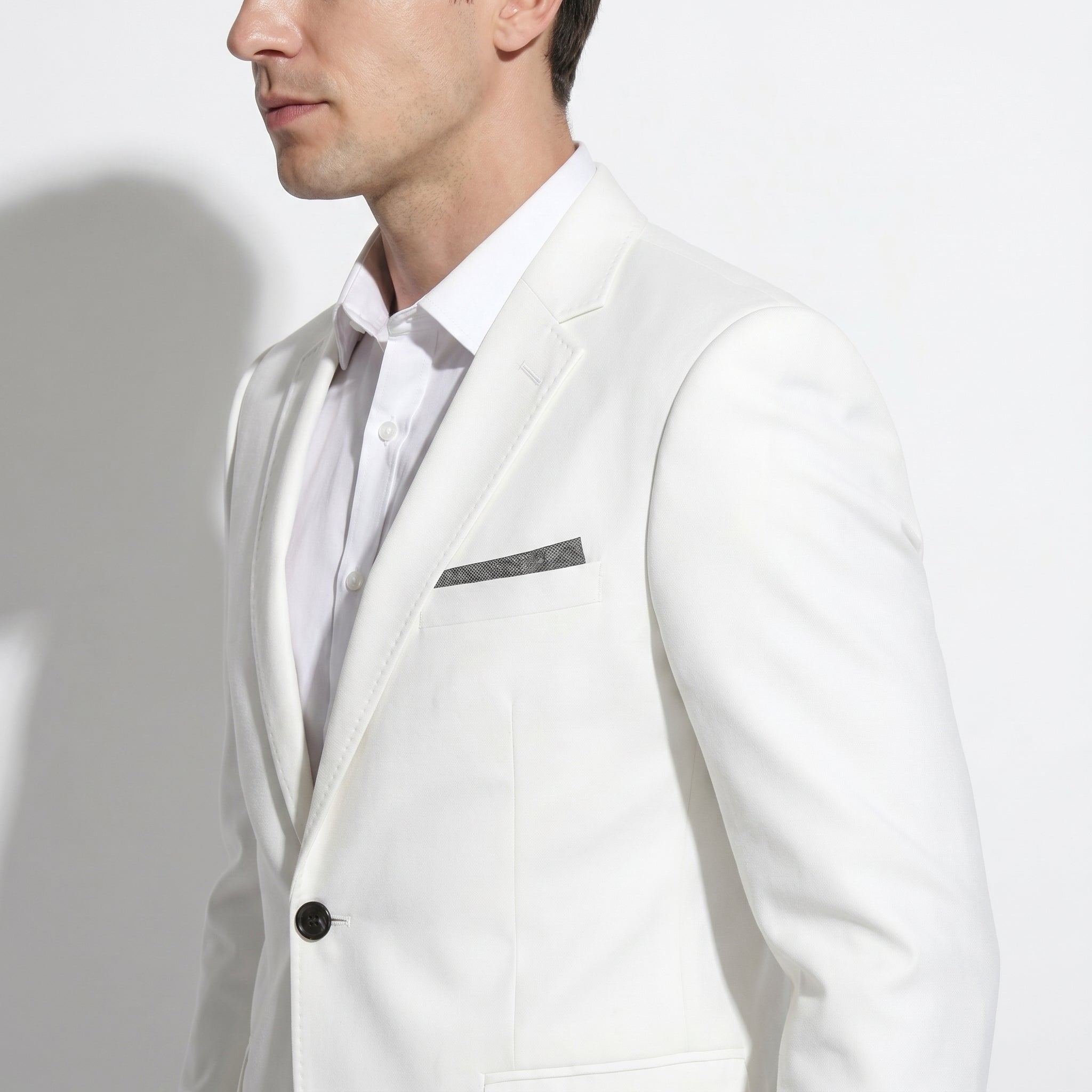 James - Men's Slim Fit Wedding Suit - Men's suit - White - Taylor & Bennett