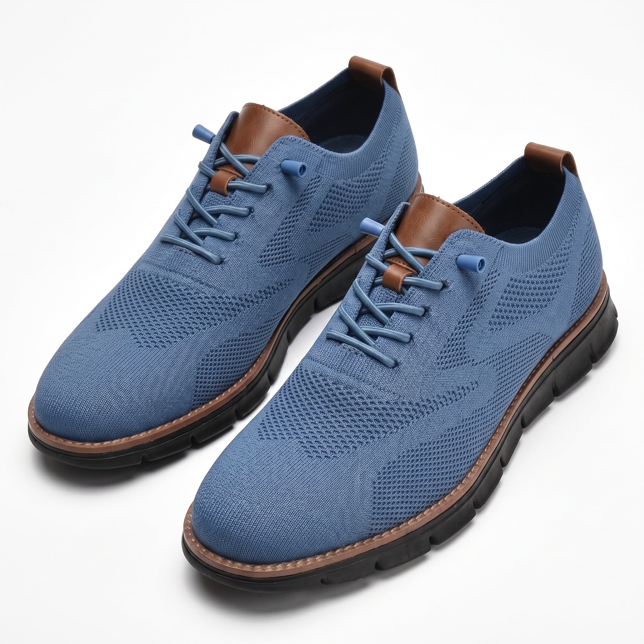 Jonas - Men's Summer Orthopaedic Breathable Cushioned Trainers - Sneakers - Blue - Taylor & Bennett