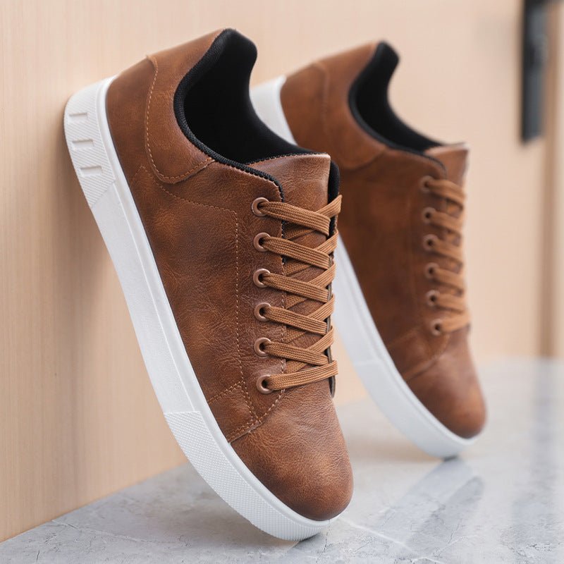 Jonas – Minimalist Casual Low - Top Trainers - Shoes - Brown - Taylor & Bennett