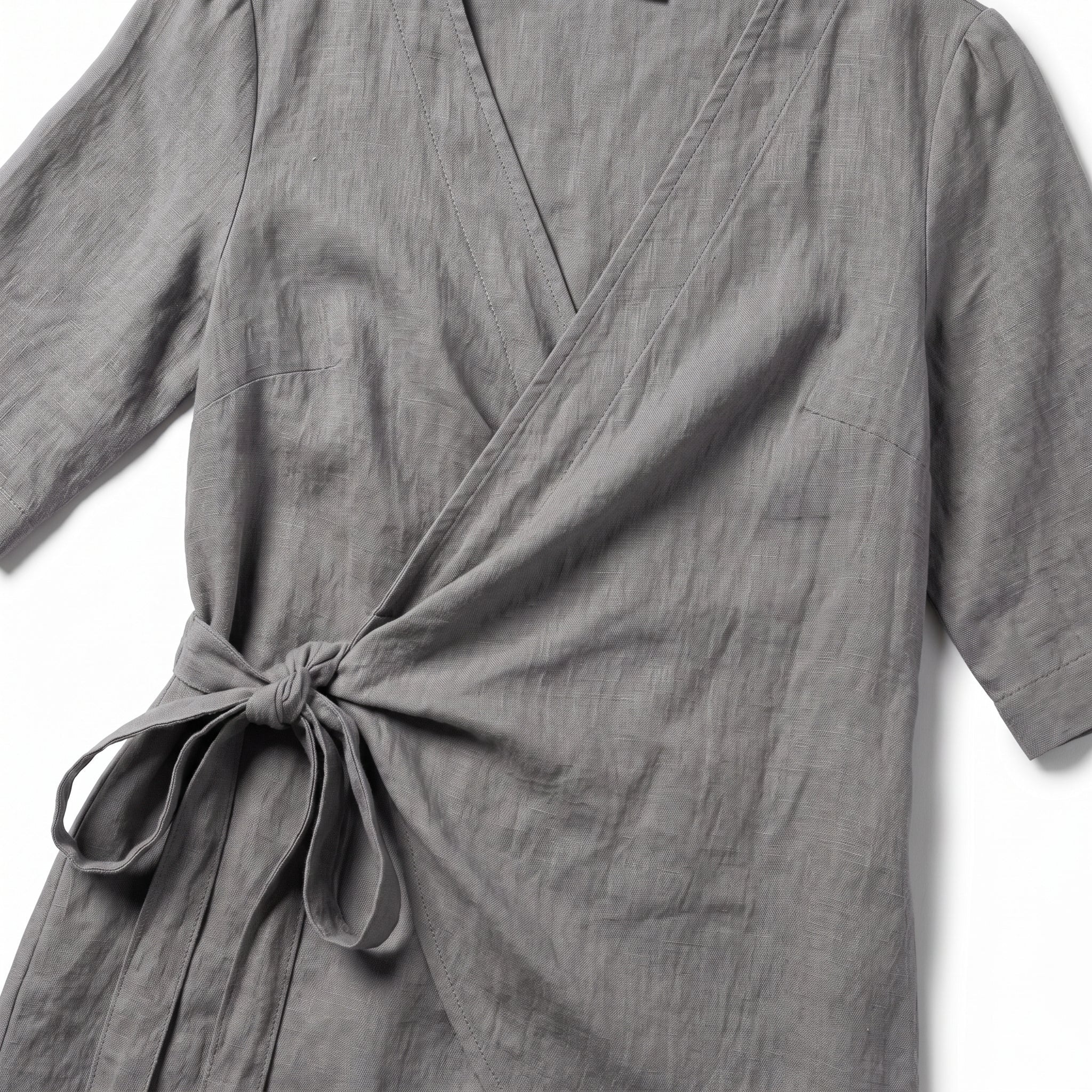 Kate - Women's Asymmetric Summer Mini Dress - Mini Dresses - Grey - Taylor & Bennett