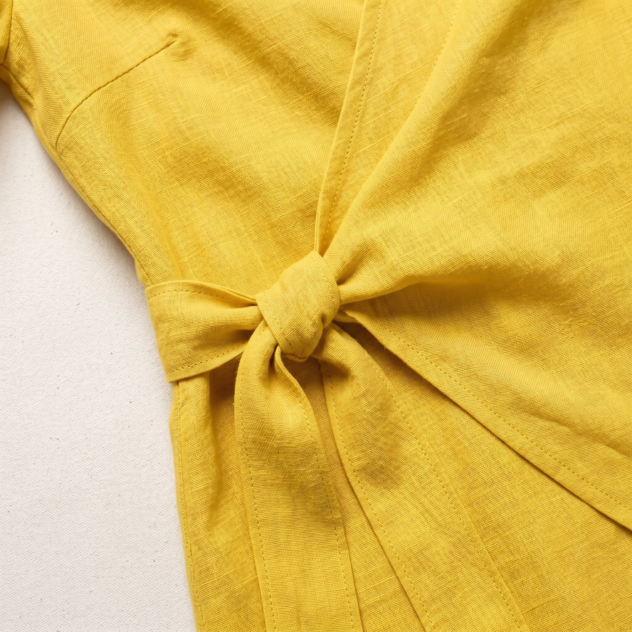 Kate - Women's Asymmetric Summer Mini Dress - Mini Dresses - Yellow - Taylor & Bennett