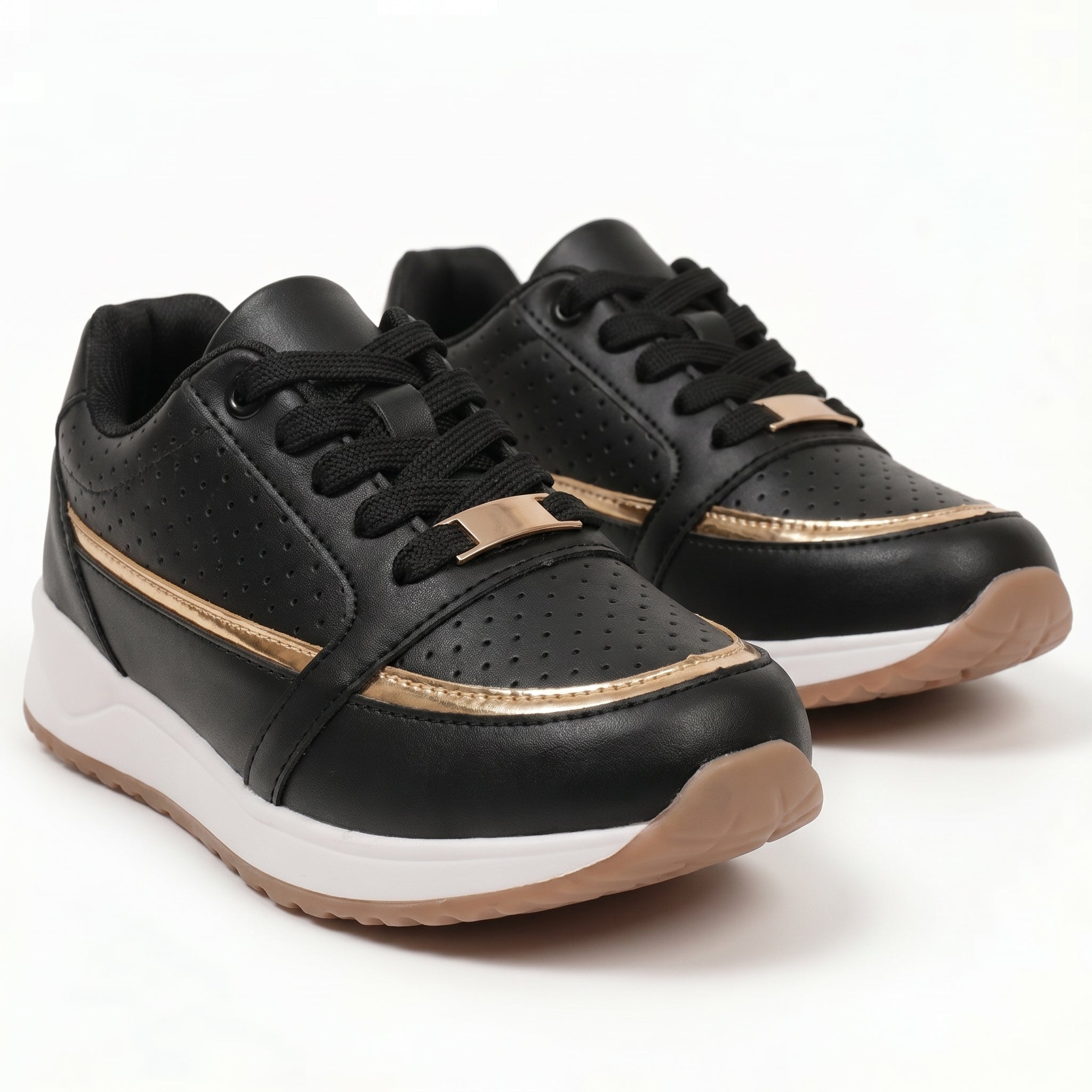 Katie - Women's Breathable Trainers - Trainers - Black - Taylor & Bennett