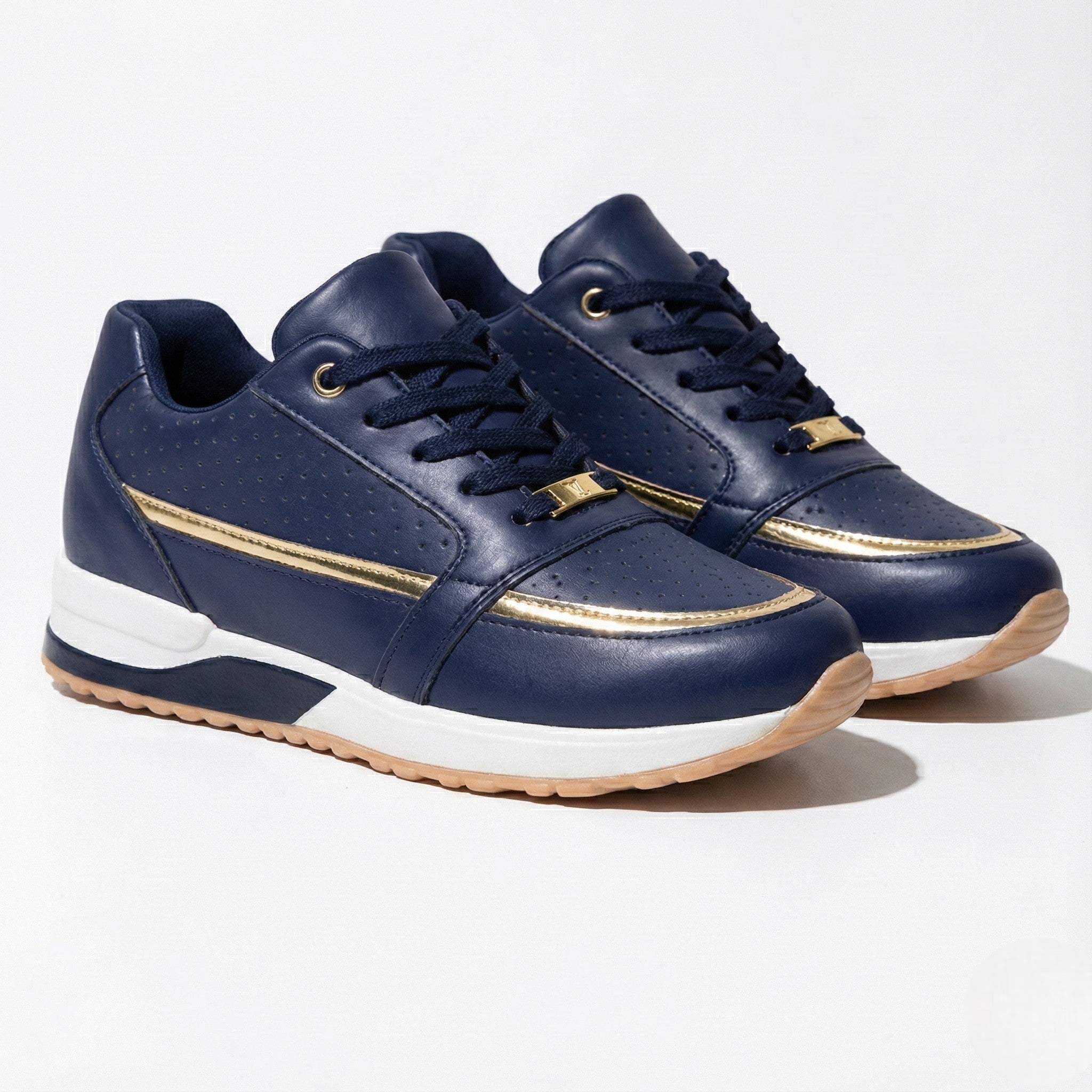 Katie - Women's Lightweight Breathable Walking Trainers - Trainers - Blue - Taylor & Bennett
