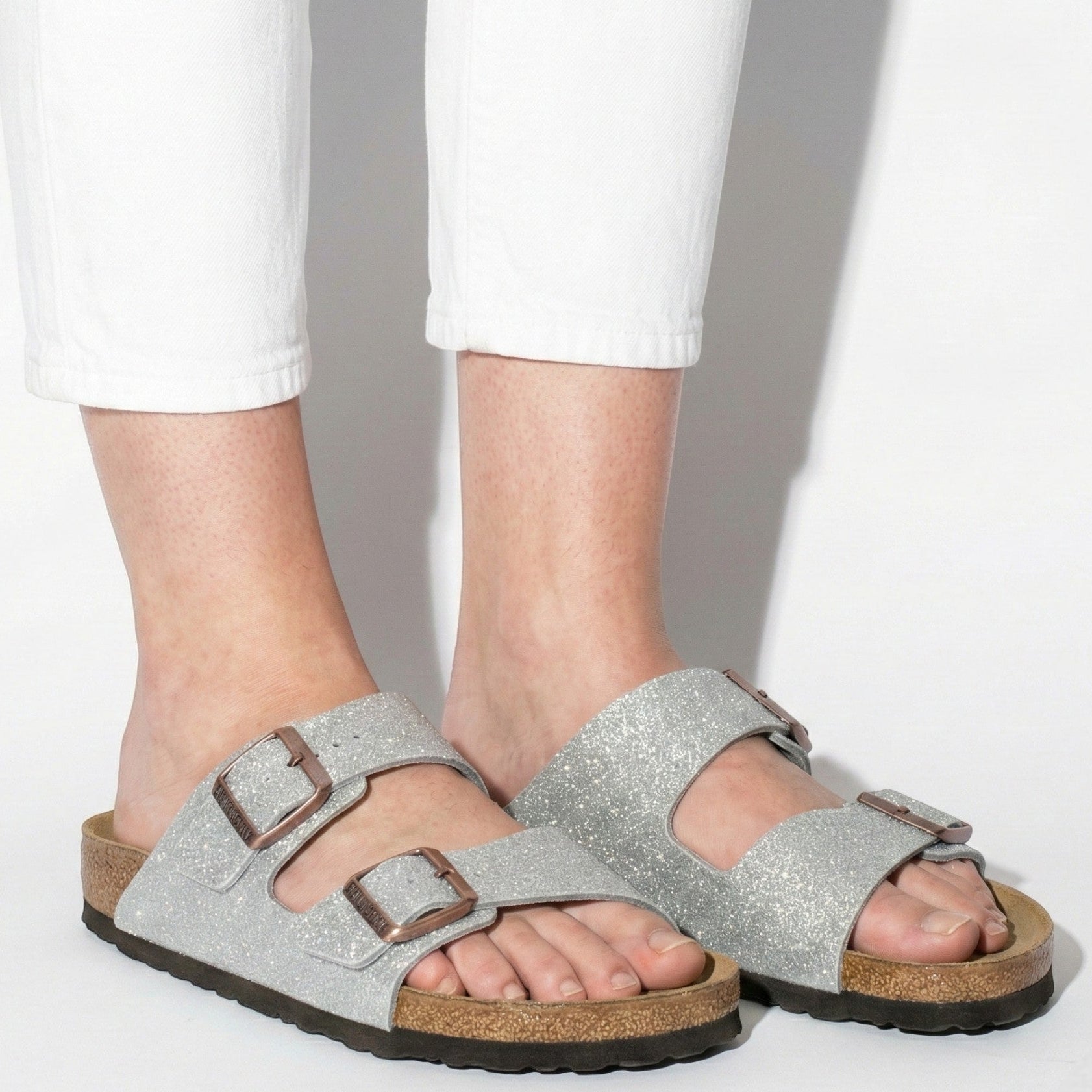 Lauren - Unisex Casual Two - Strap Sandals - Sandals - Grey - Taylor & Bennett