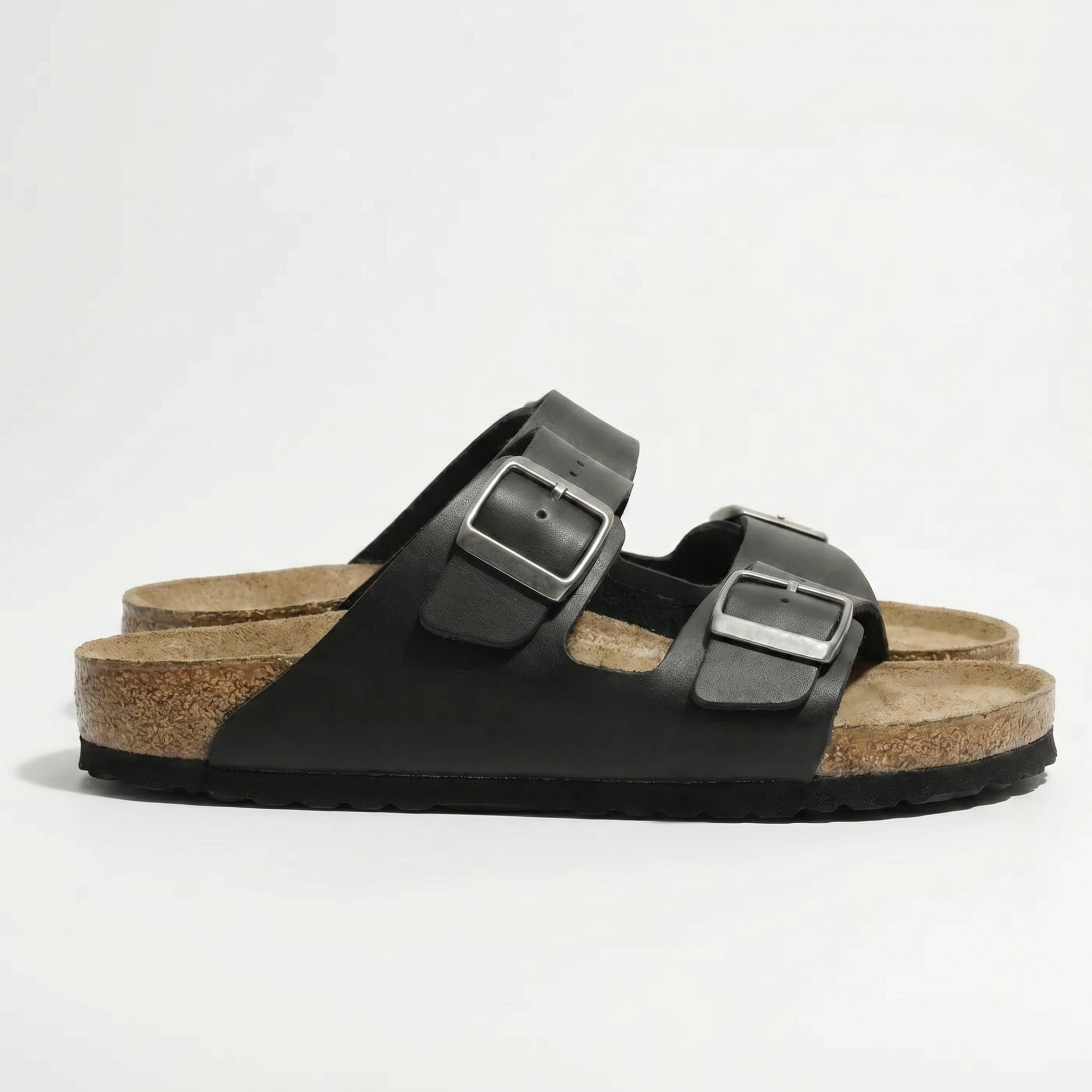 Lauren - Unisex Casual Two - Strap Sandals - Sandals - Black - Taylor & Bennett