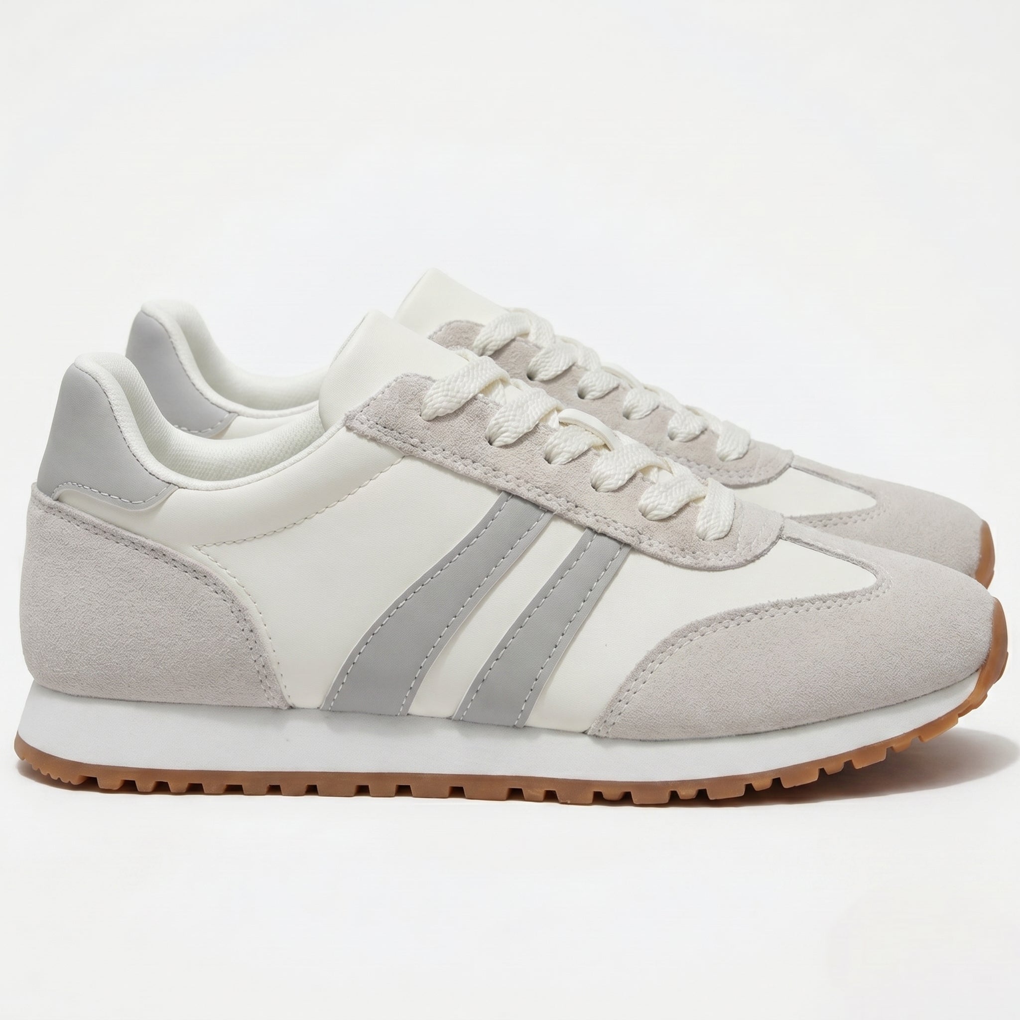 Lily – Women's Comfortable Orthopaedic Trainers - Trainers - Grey - Taylor & Bennett