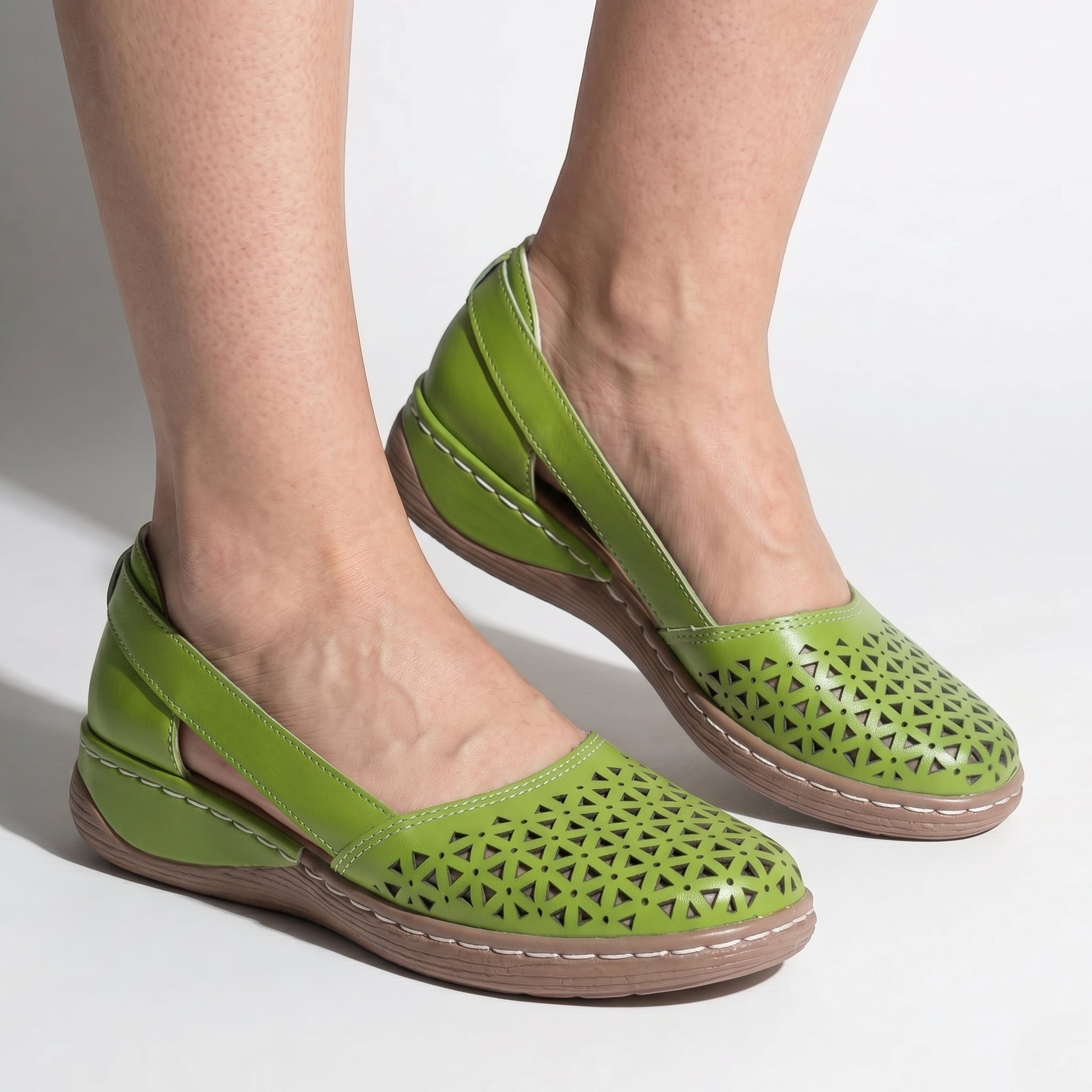 Lily - Women's Orthopaedic Breathable Loafers - Loafers - Green - Taylor & Bennett