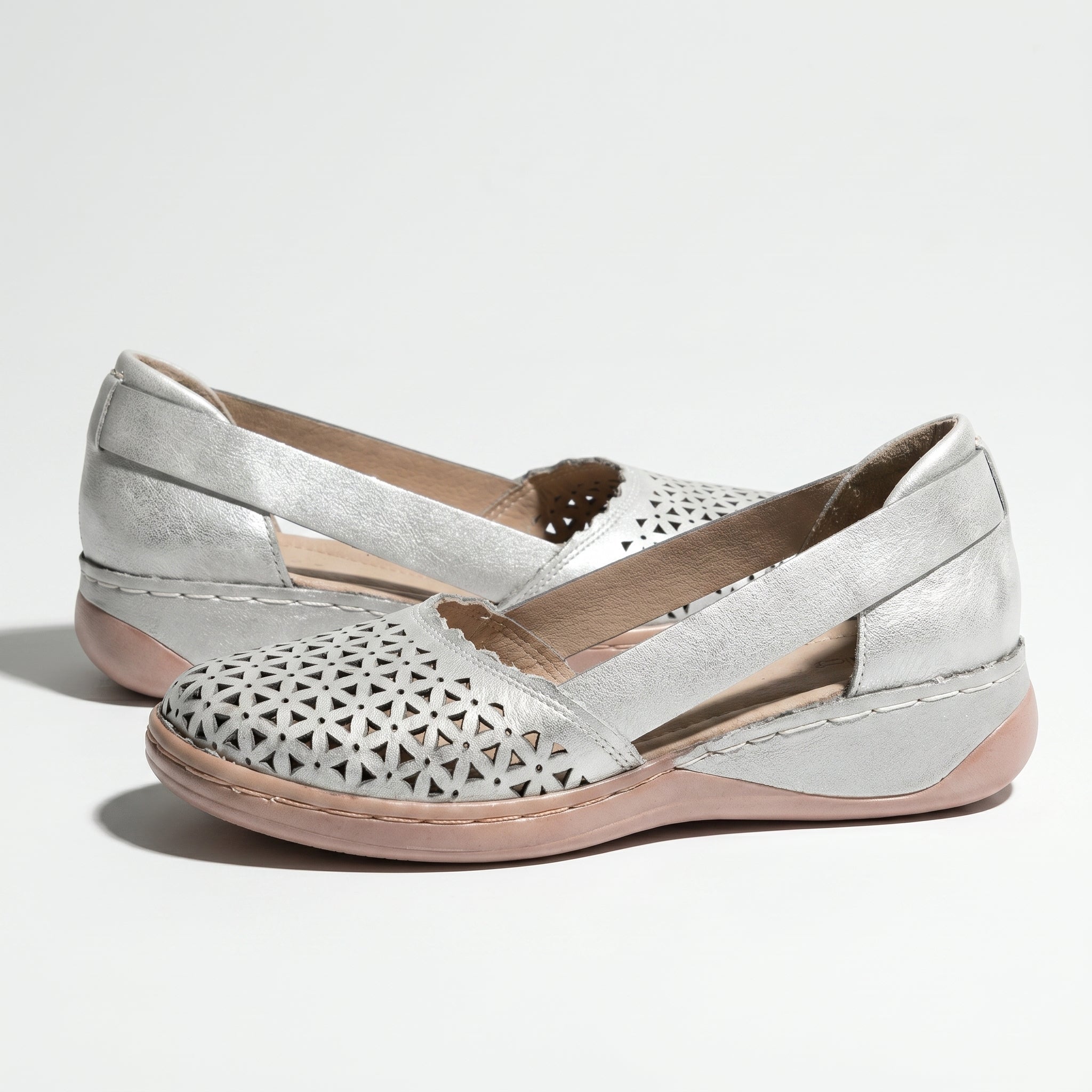 Lily - Women's Orthopaedic Breathable Loafers - Loafers - White - Taylor & Bennett