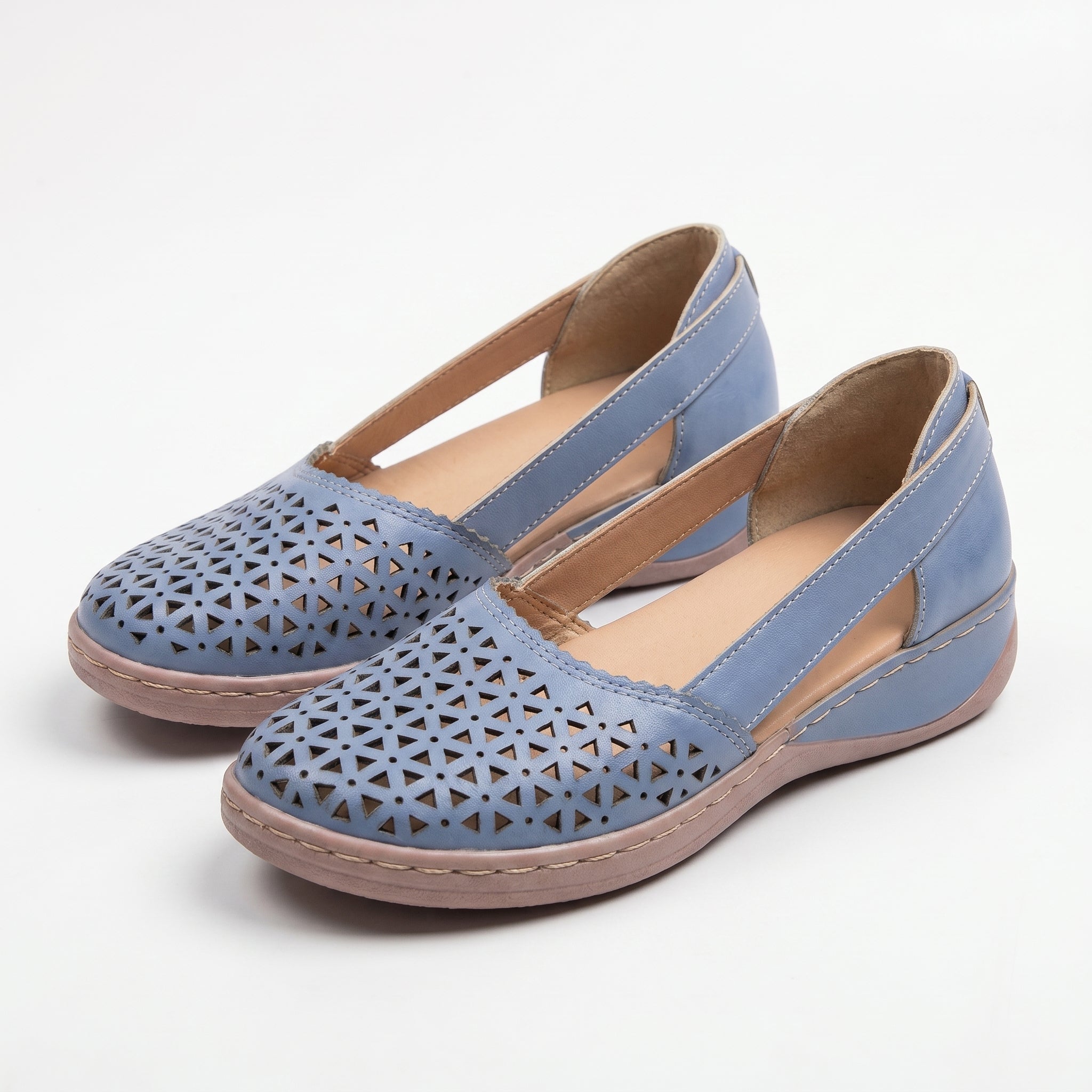 Lily - Women's Orthopaedic Breathable Loafers - Loafers - Blue - Taylor & Bennett